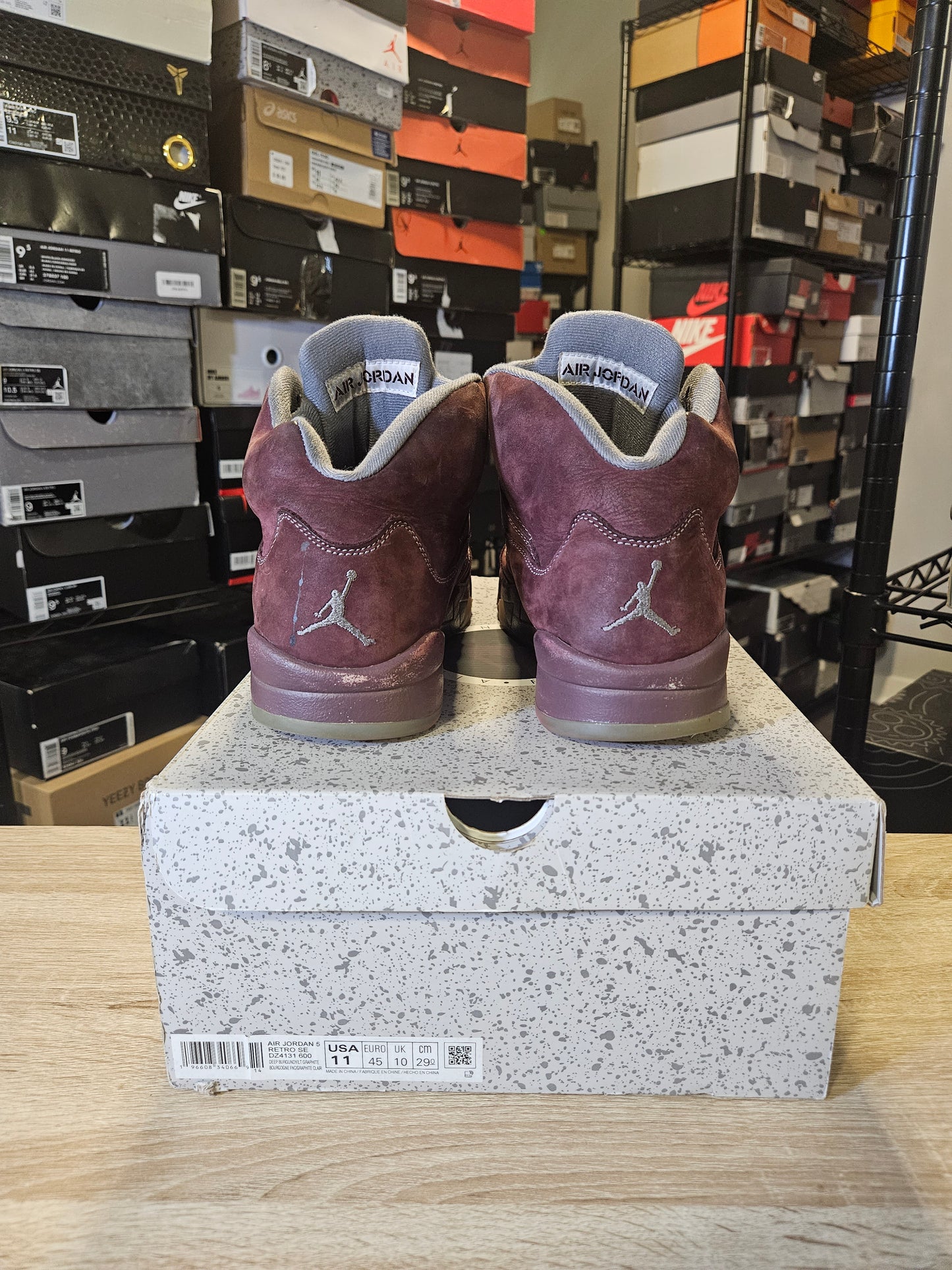 Size 11 - AJ 5 Retro SE 2023 Burgundy