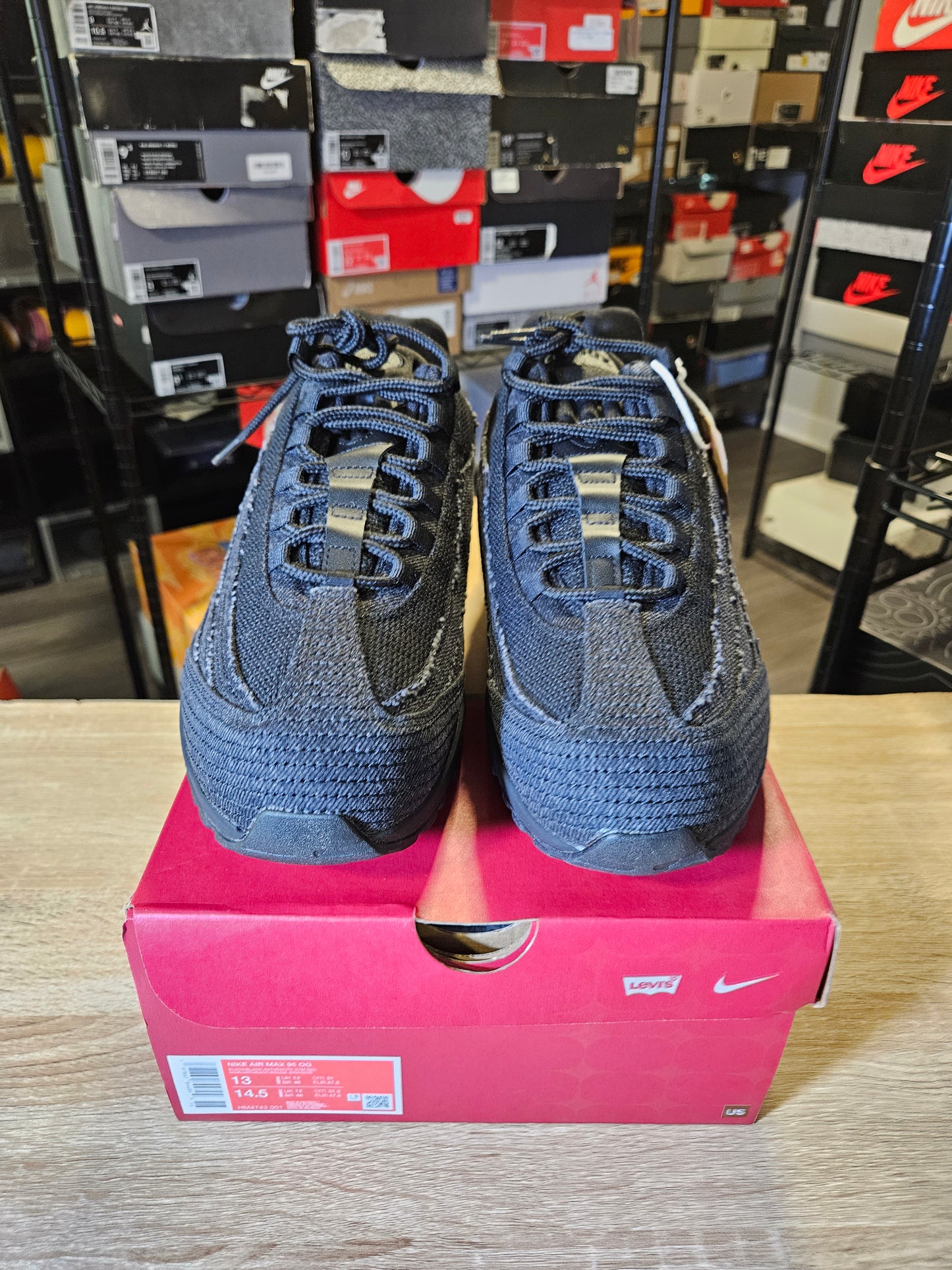 Size 13 - Levi’s x Air Max 95 Black