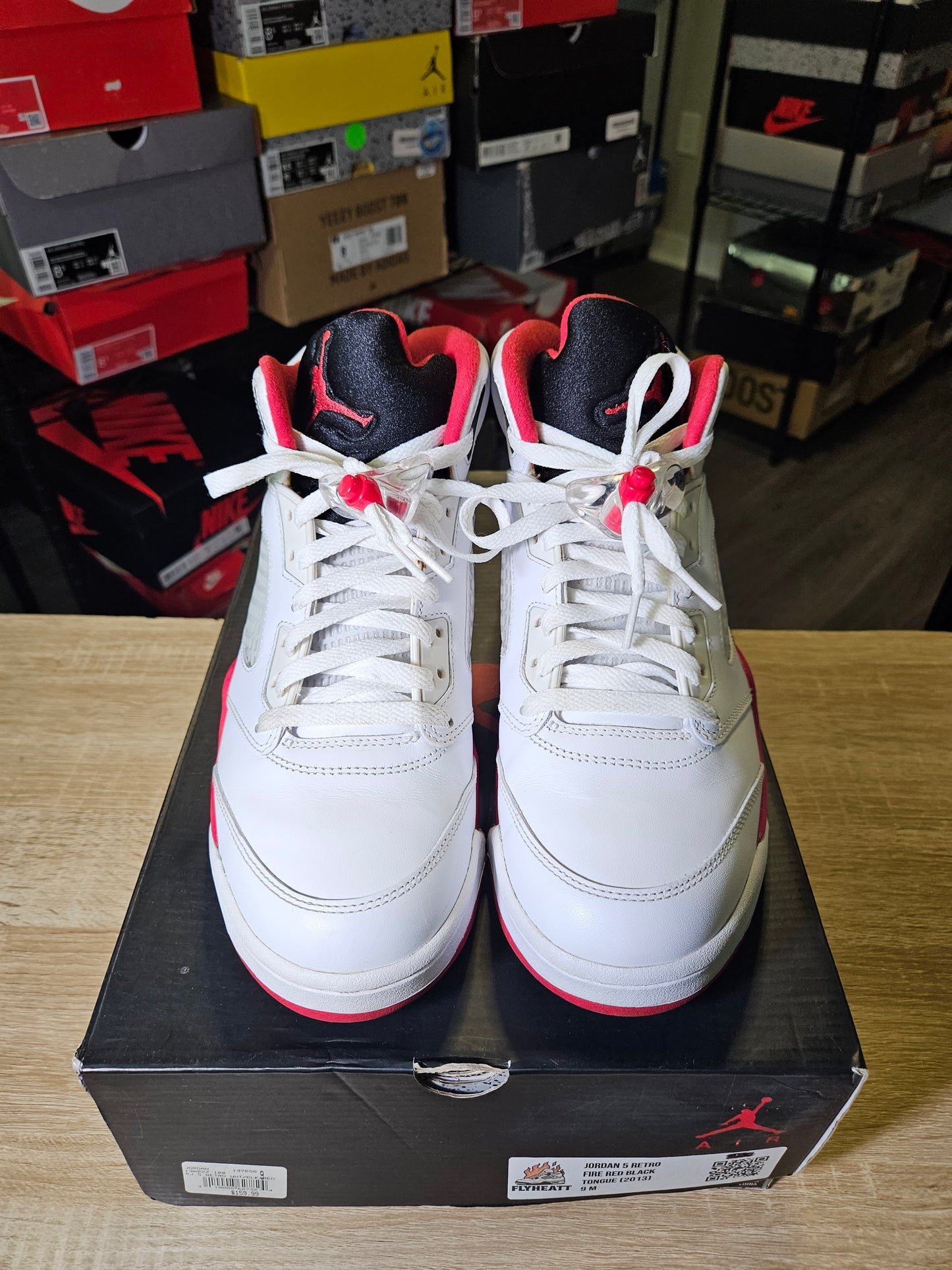 Size 9 - AJ 5 Retro 2013 Fire Red