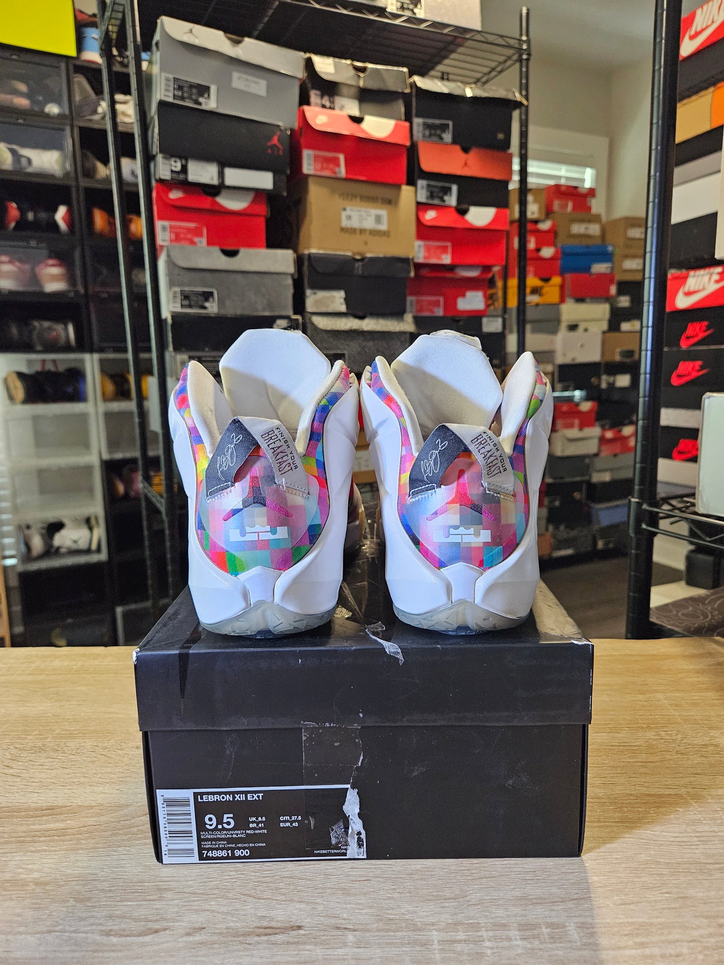 Size 9.5 - LeBron 12 EXT Prism