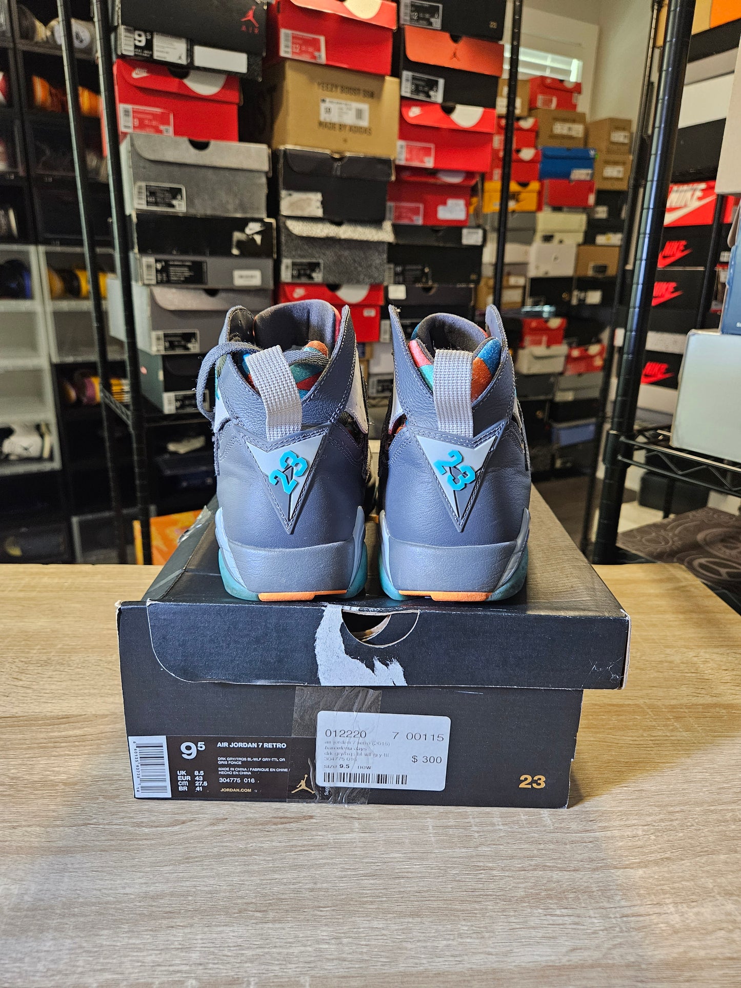Size 9.5 - AJ 7 Retro Barcelona Days
