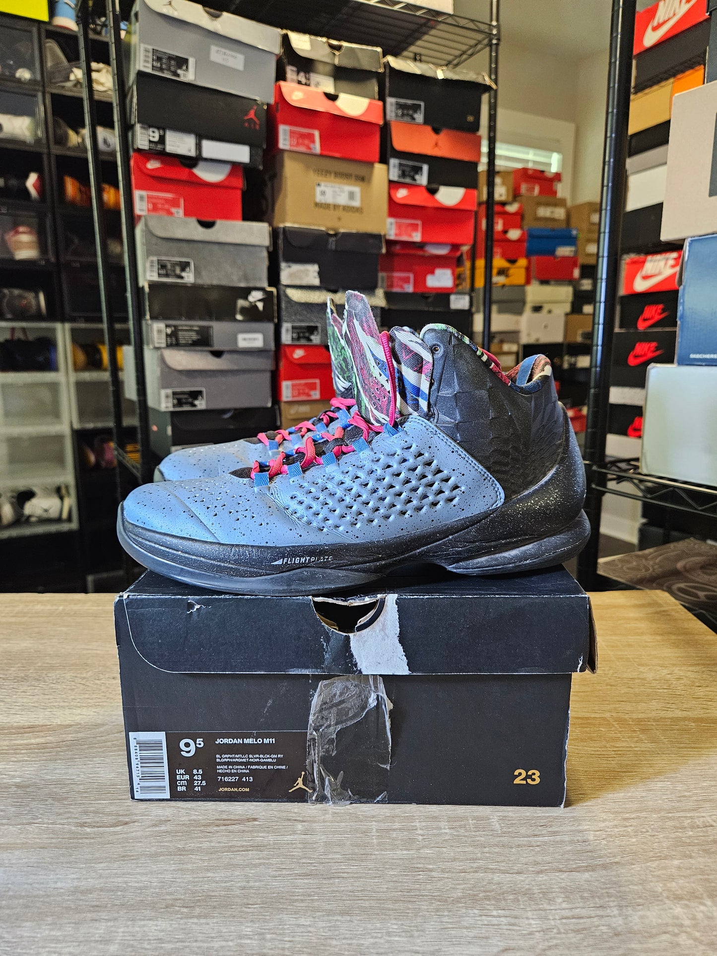Size 9.5 - AJ Melo M11 Concrete Island