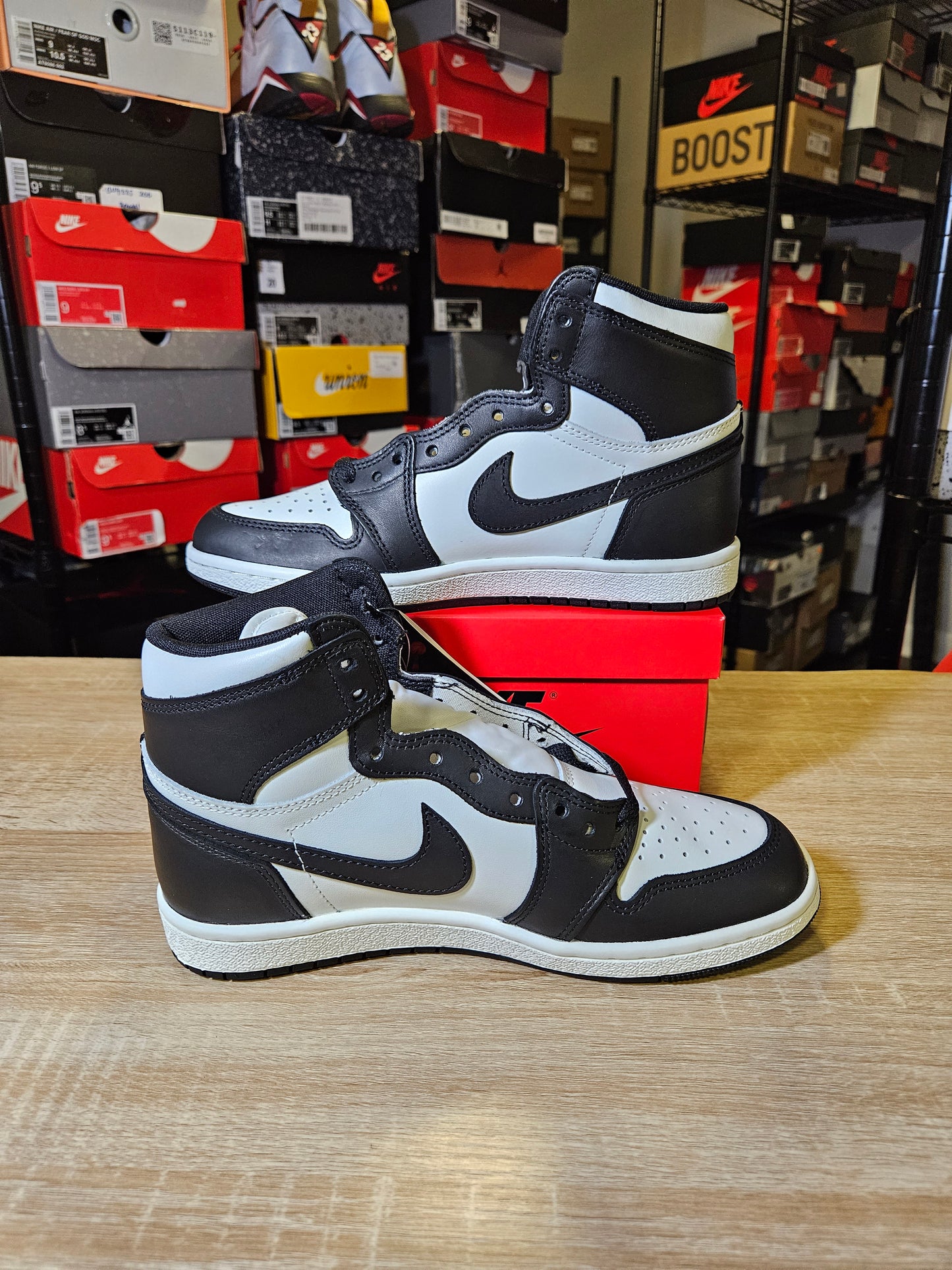 Size 7.5 - AJ 1 Retro '85 OG High Black White