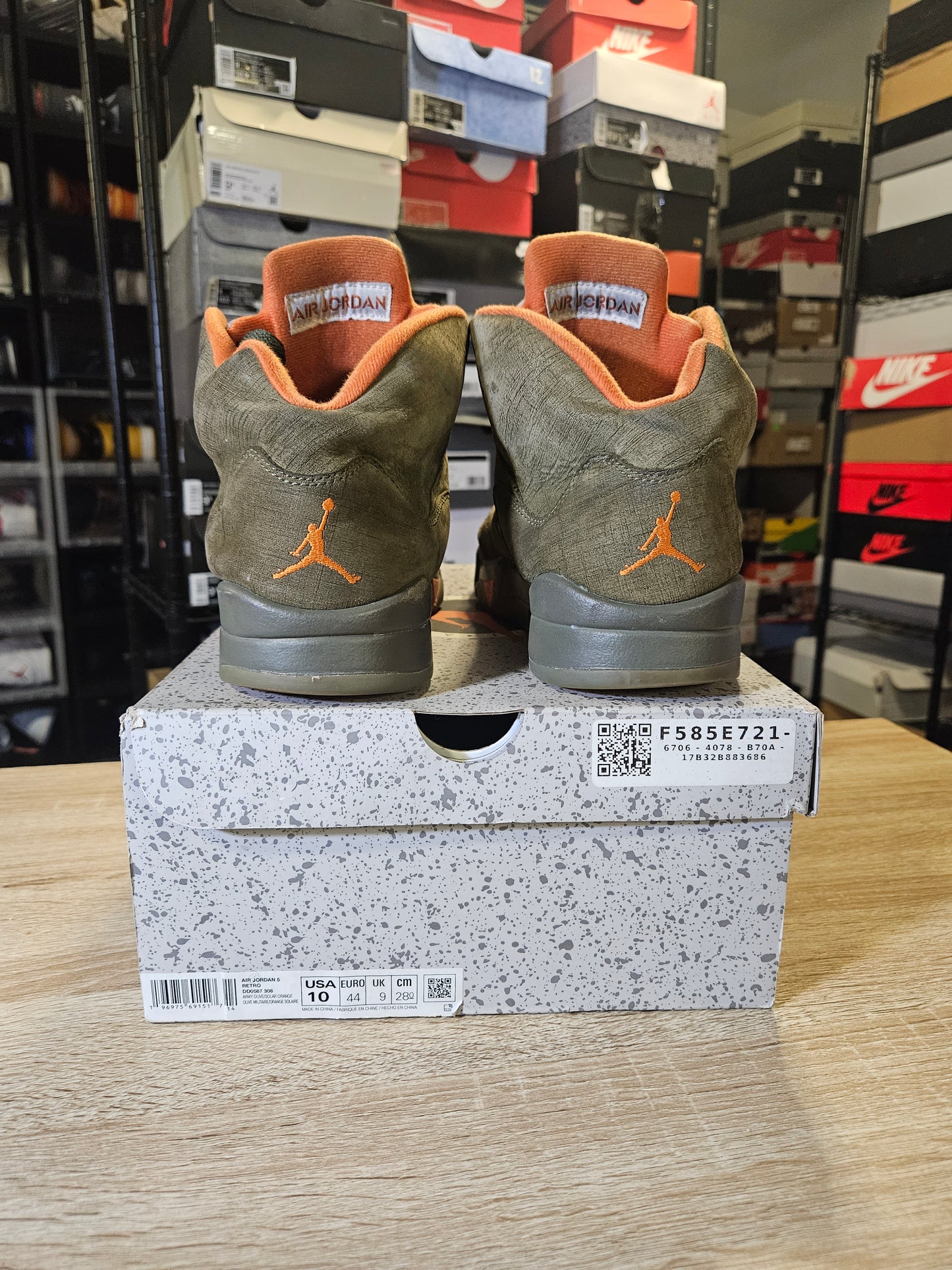 Size 10 - AJ 5 Olive