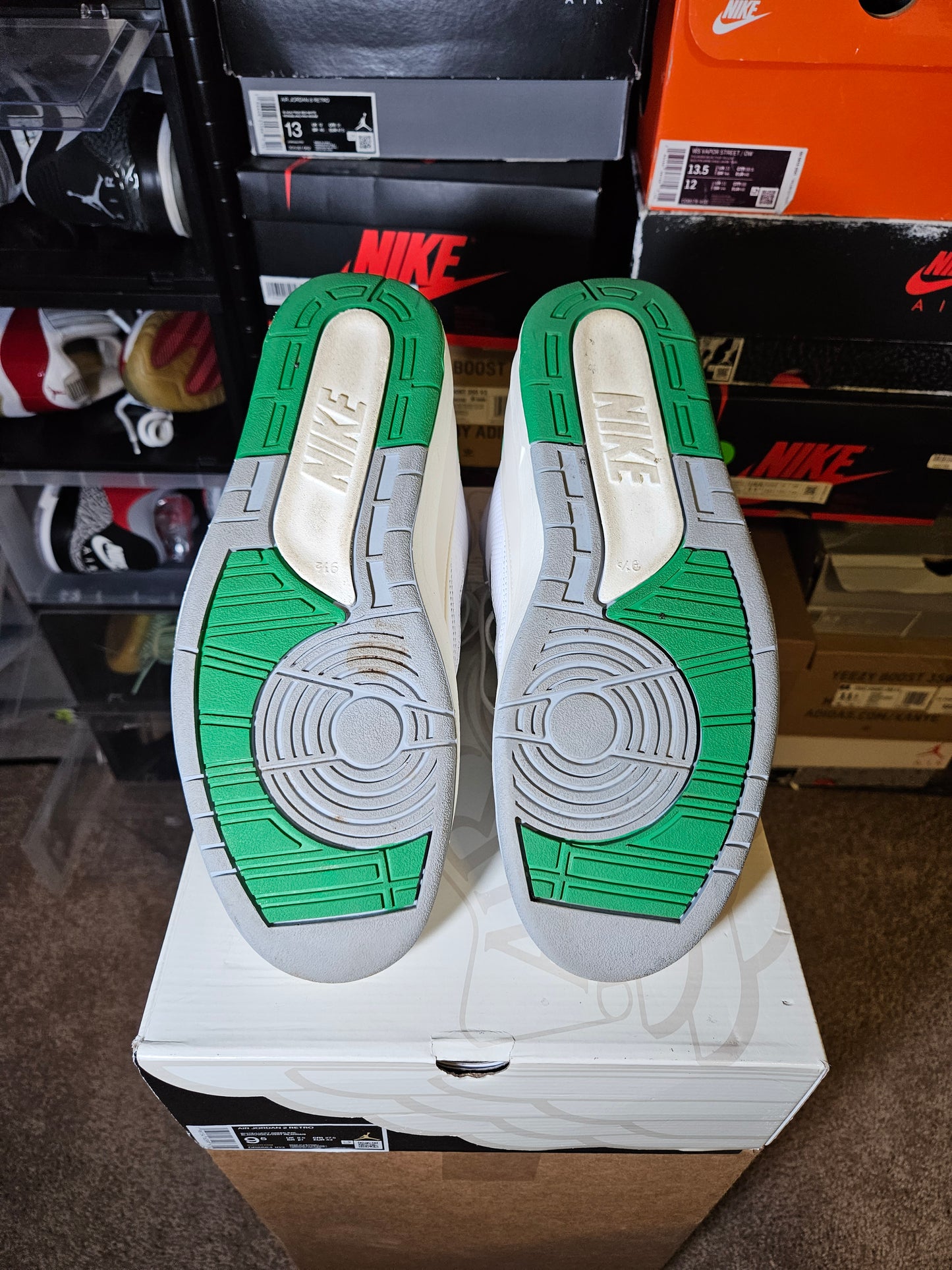 Size 9.5 - AJ 2 Retro Lucky Green
