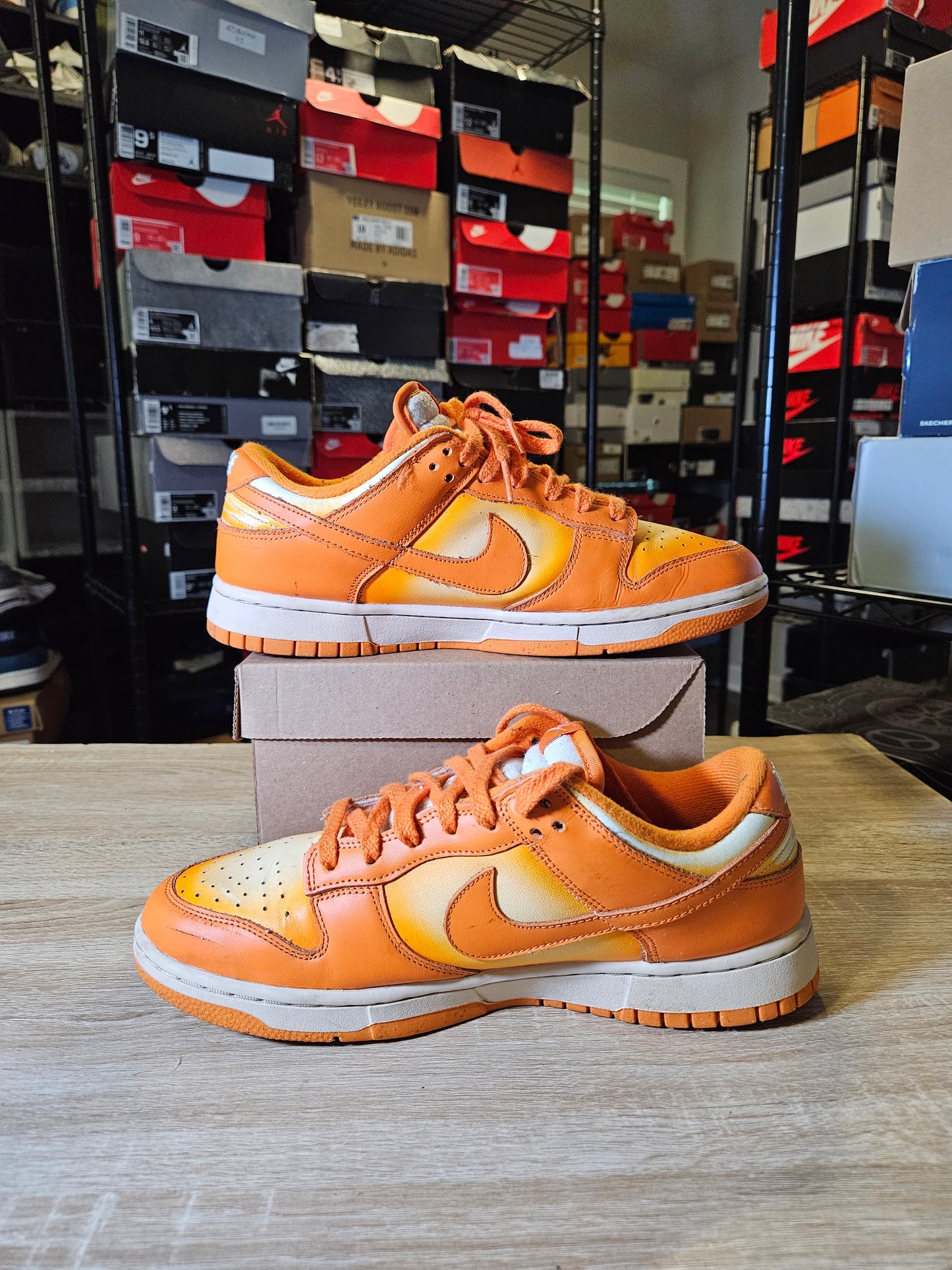 Size 9.5M - Dunk Low Magma Orange