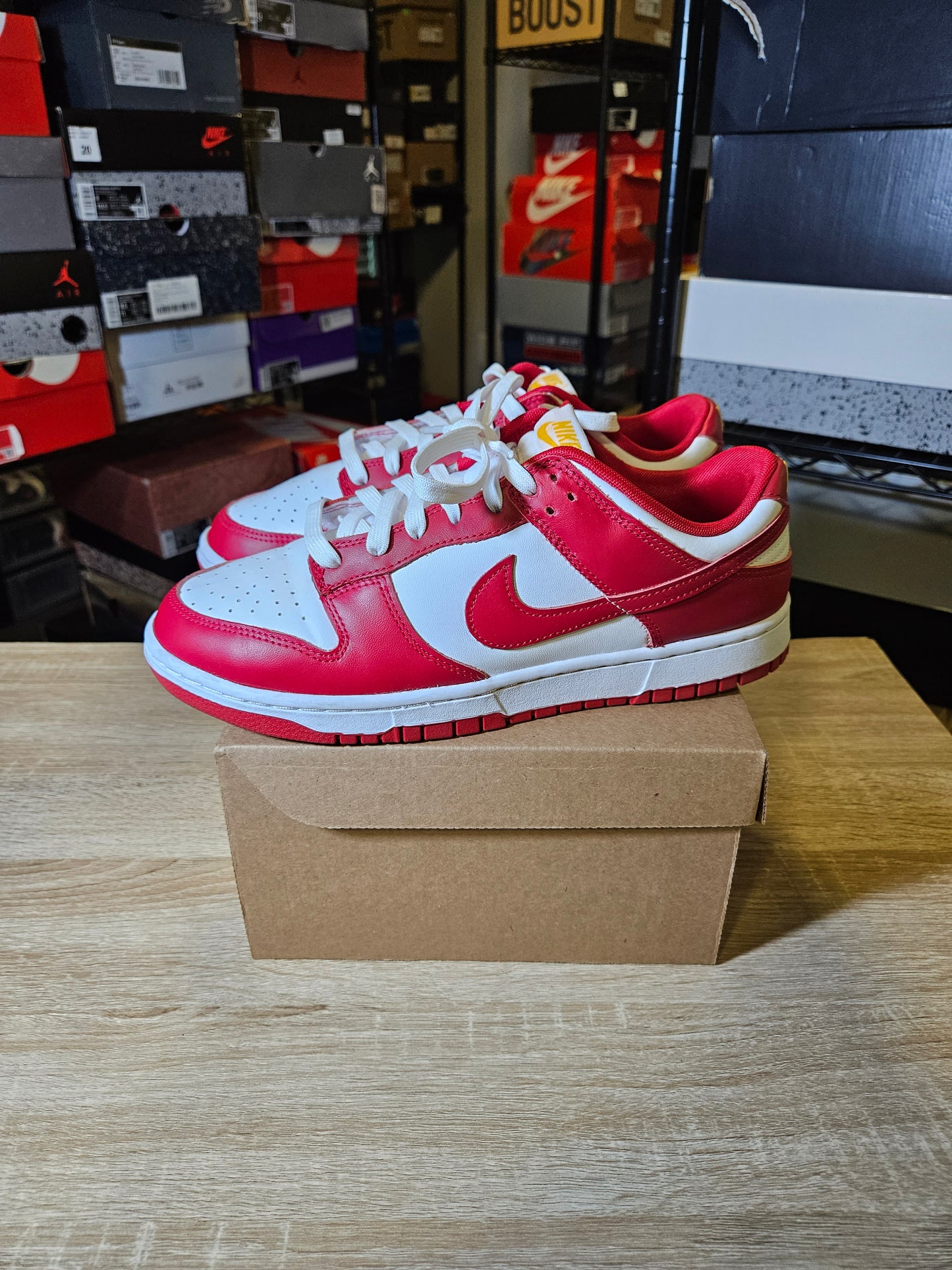 Size 9.5 - Dunk Low Gym Red
