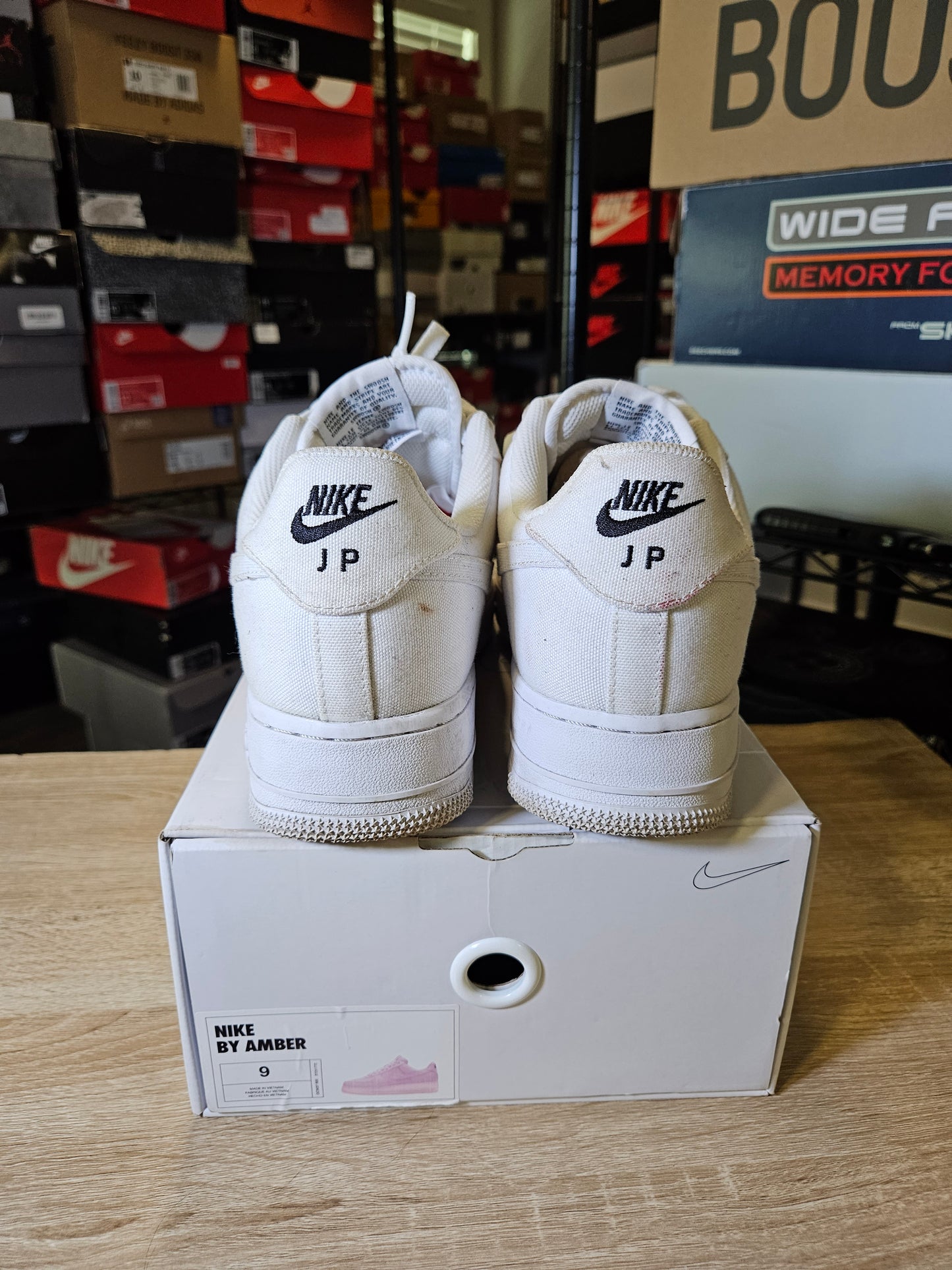 Size 9 - AF 1 By You White Custom