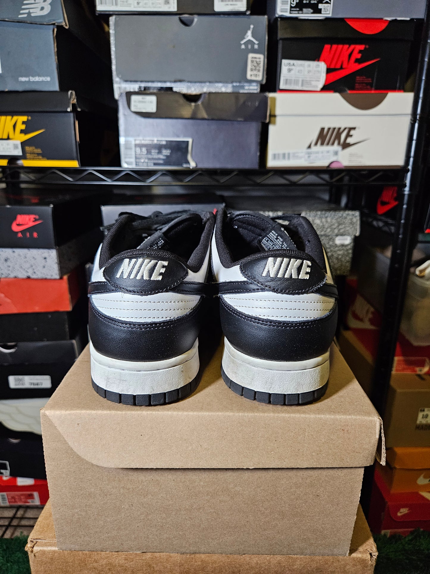Size 11.5 - Dunk Low Black White