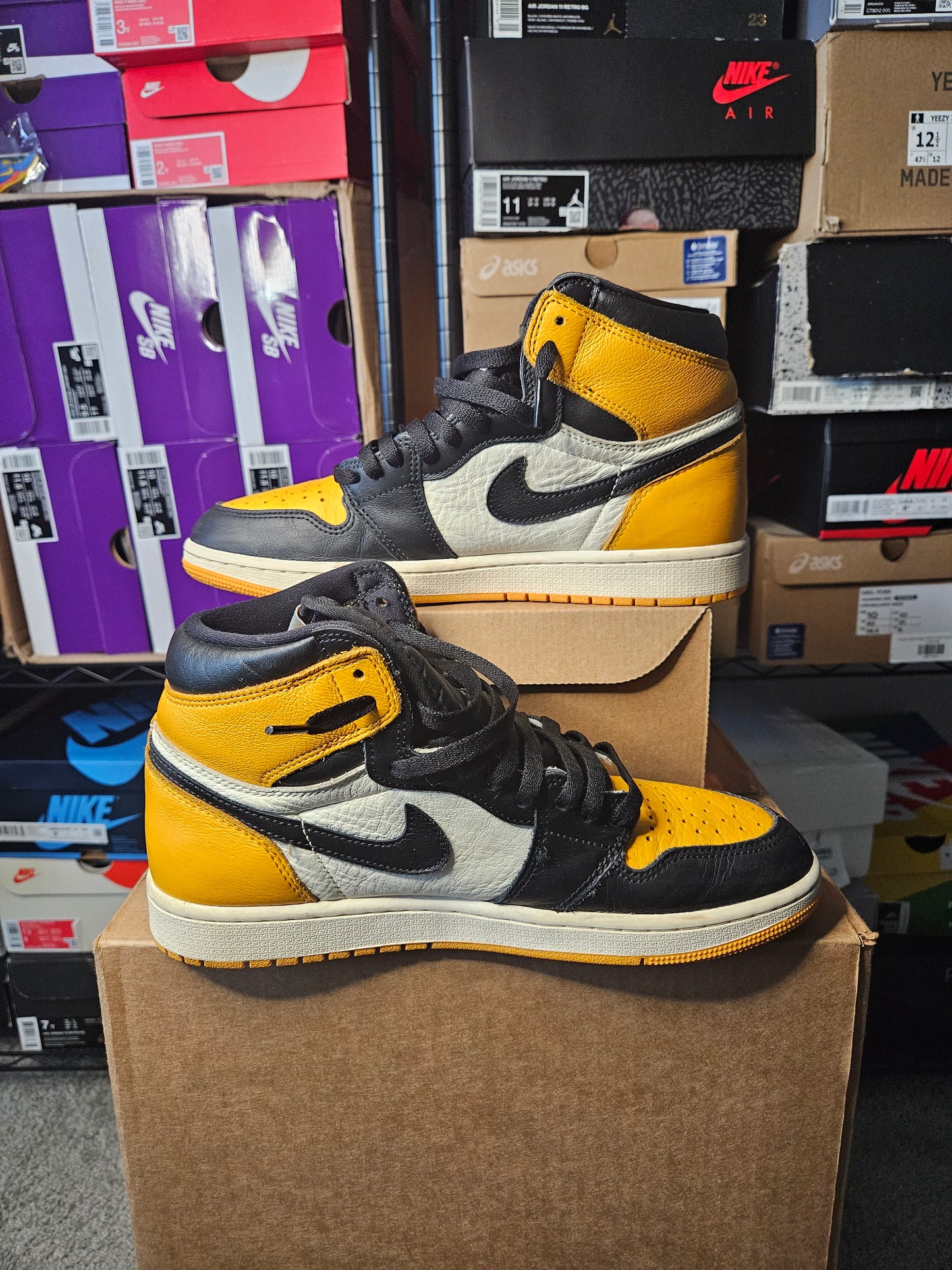 Size 9.5 - Jordan 1 Retro OG High Yellow Toe