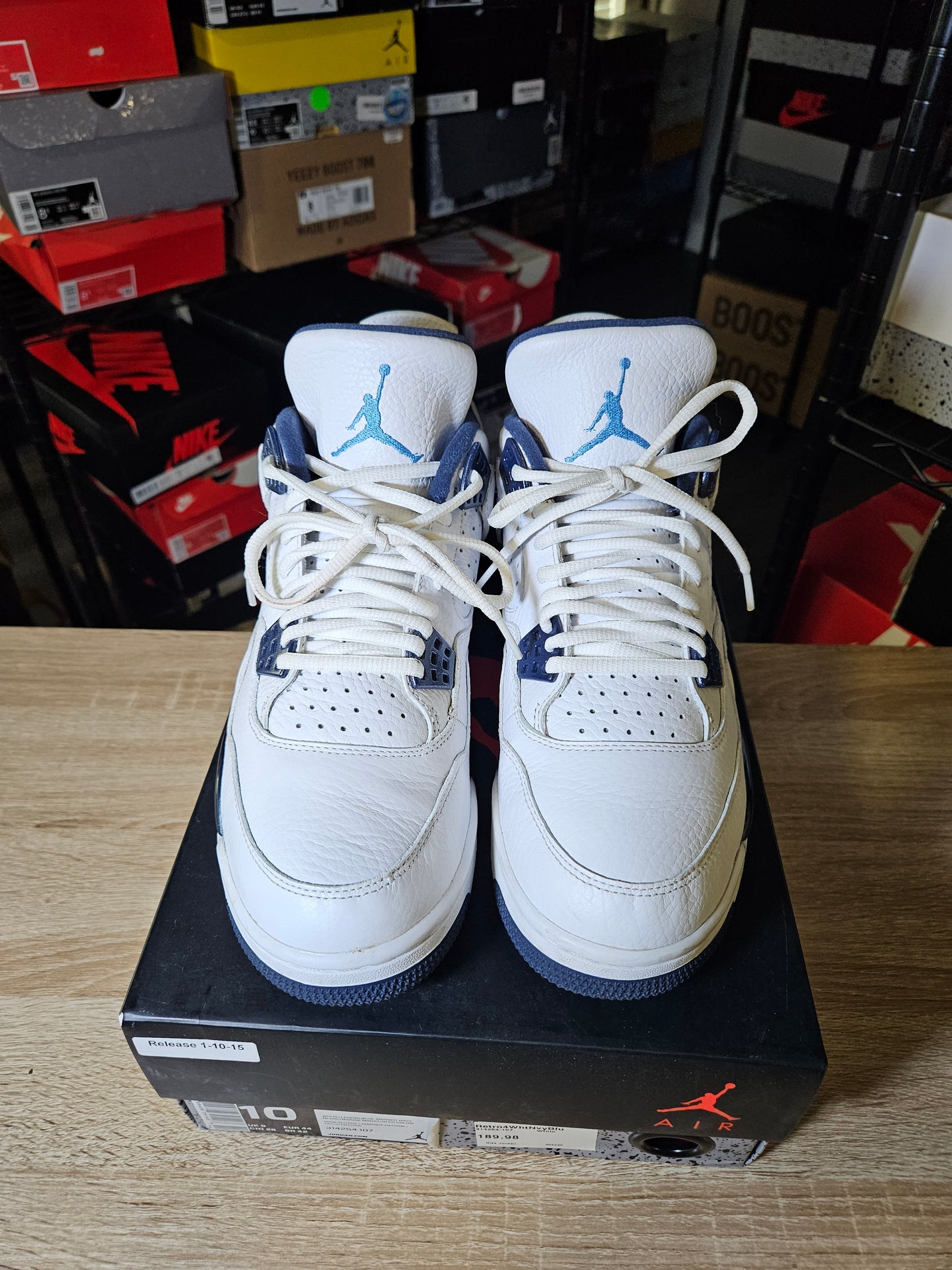 Size 10 - AJ 4 Retro LS Columbia
