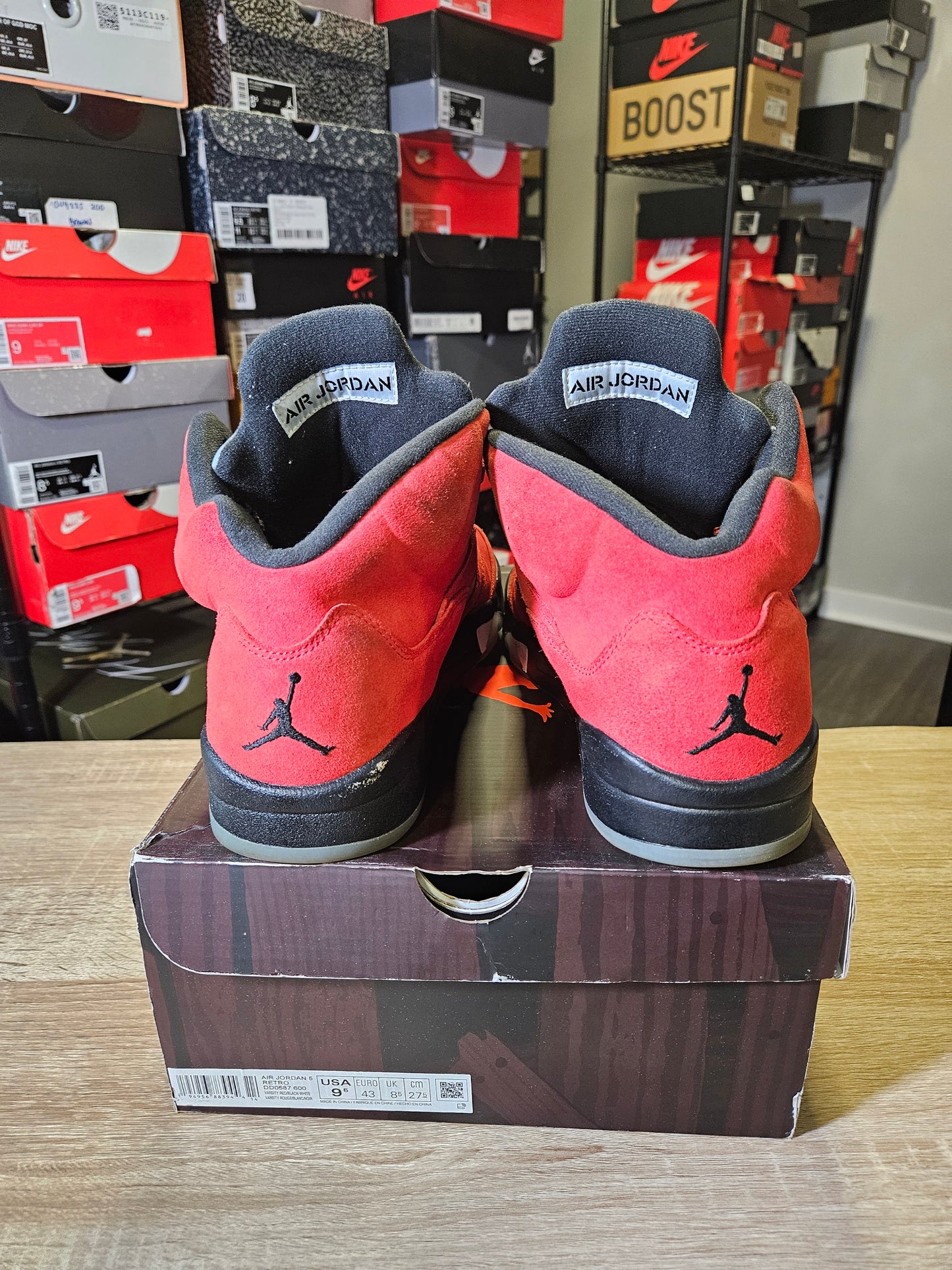 Size 9.5 - AJ 5 Retro Mid Raging Bull