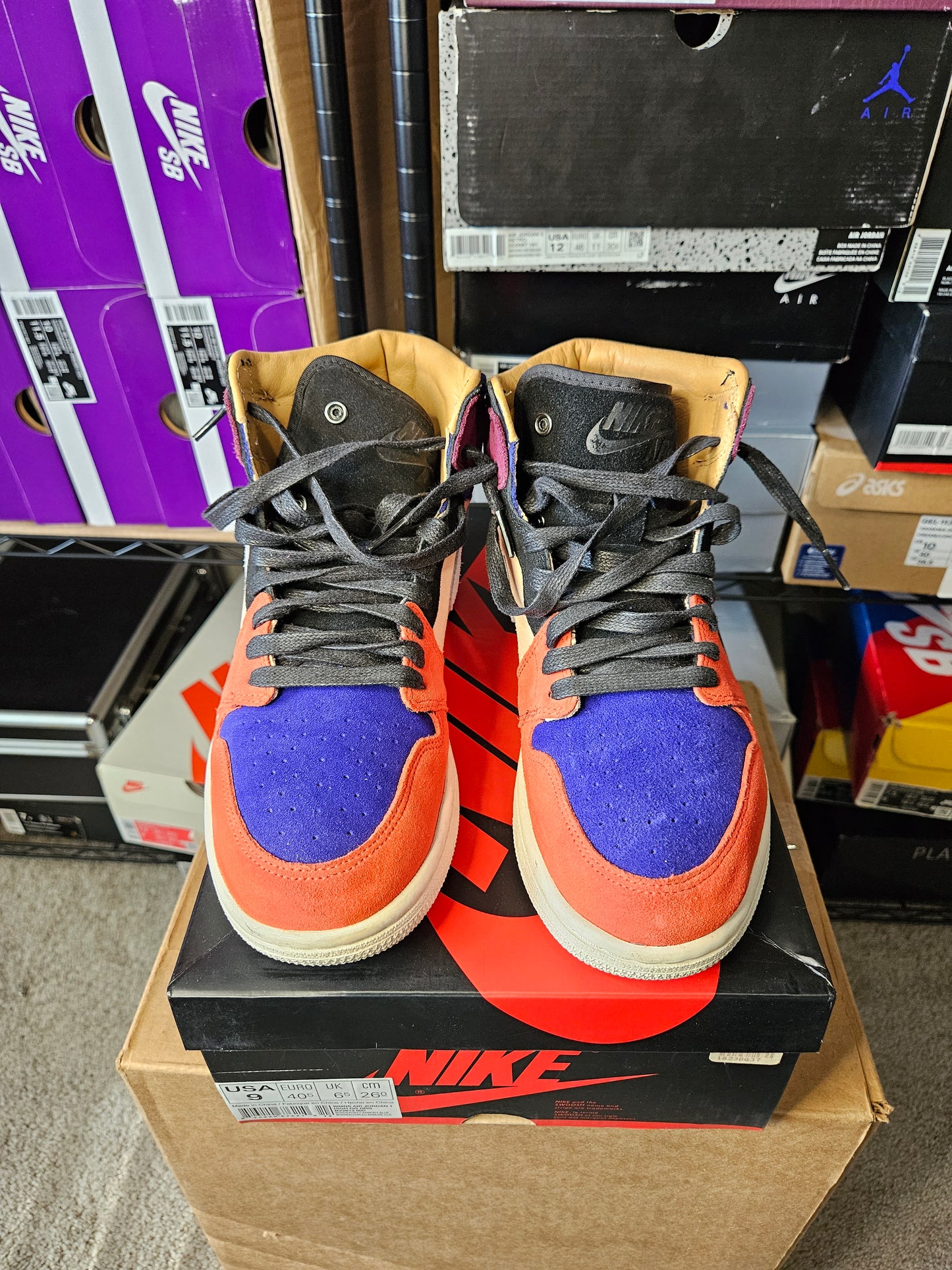 Size 9W/7.5M - Aleali May x Air Jordan 1 Retro High Court Lux