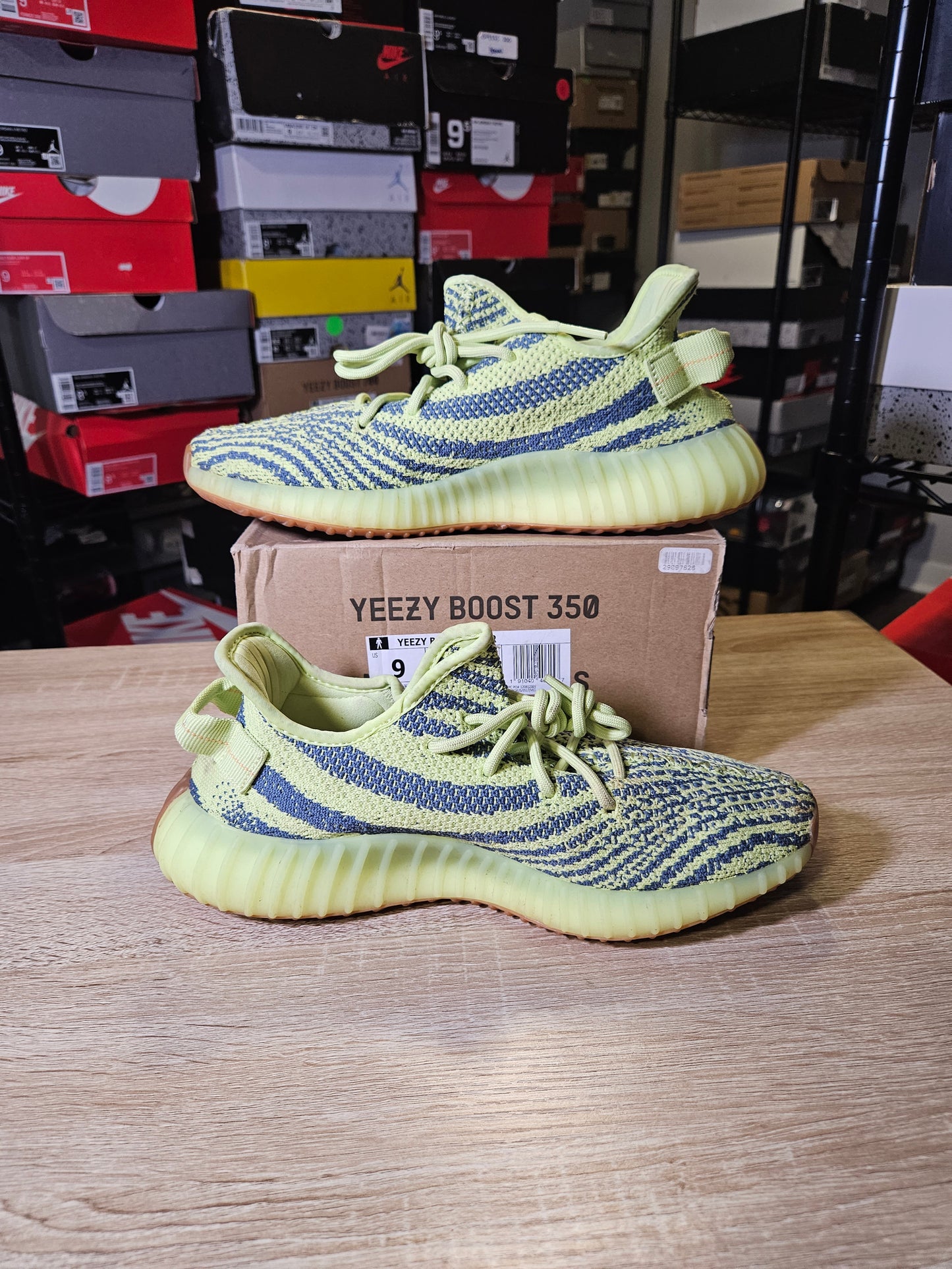Size 9 - YZY 350 V2 Low Semi Frozen Yellow