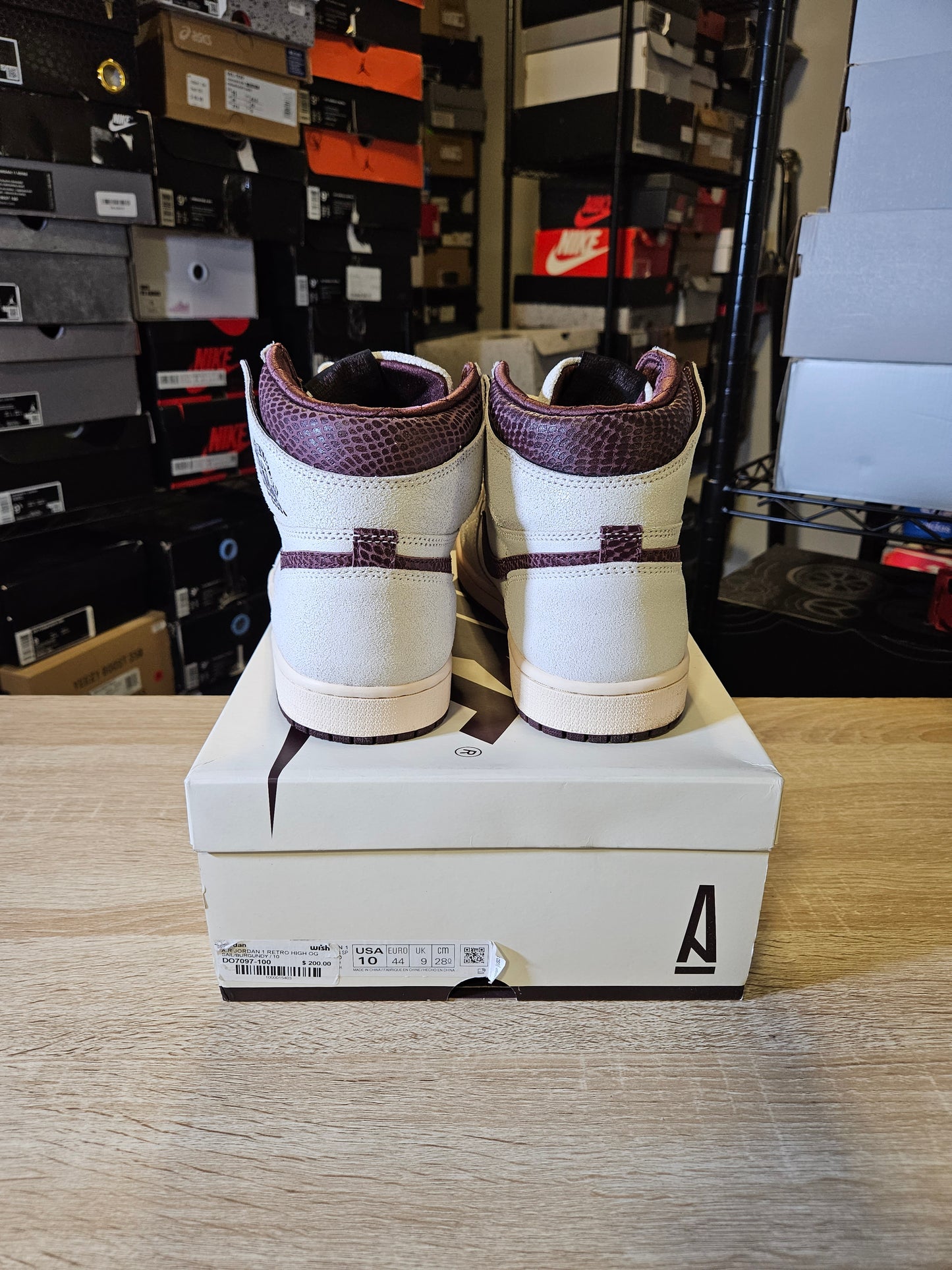 Size 10 - AJ 1 OG x A Ma Maniere High Airness