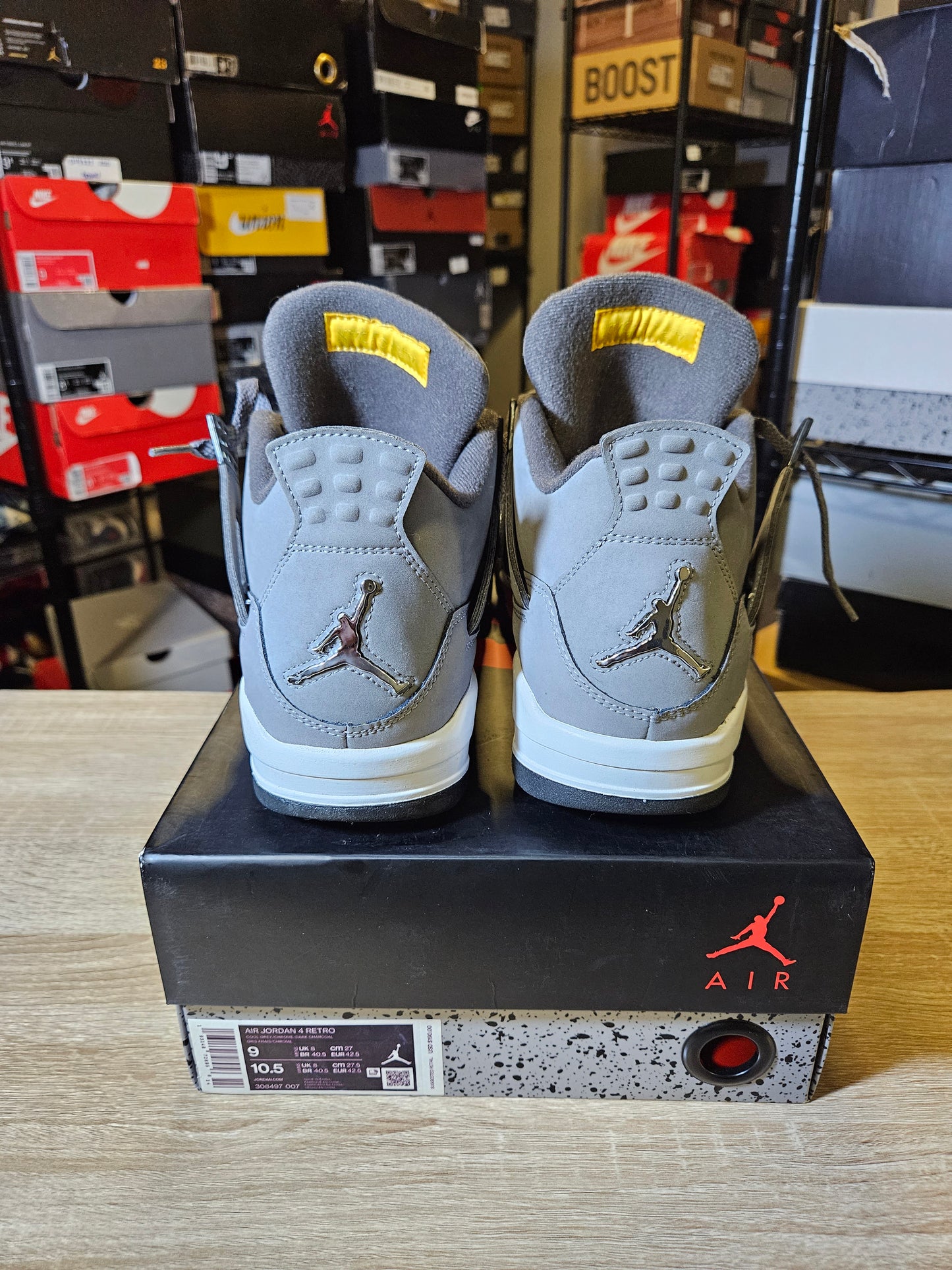 Size 9 - AJ 4 Retro Low Cool Grey
