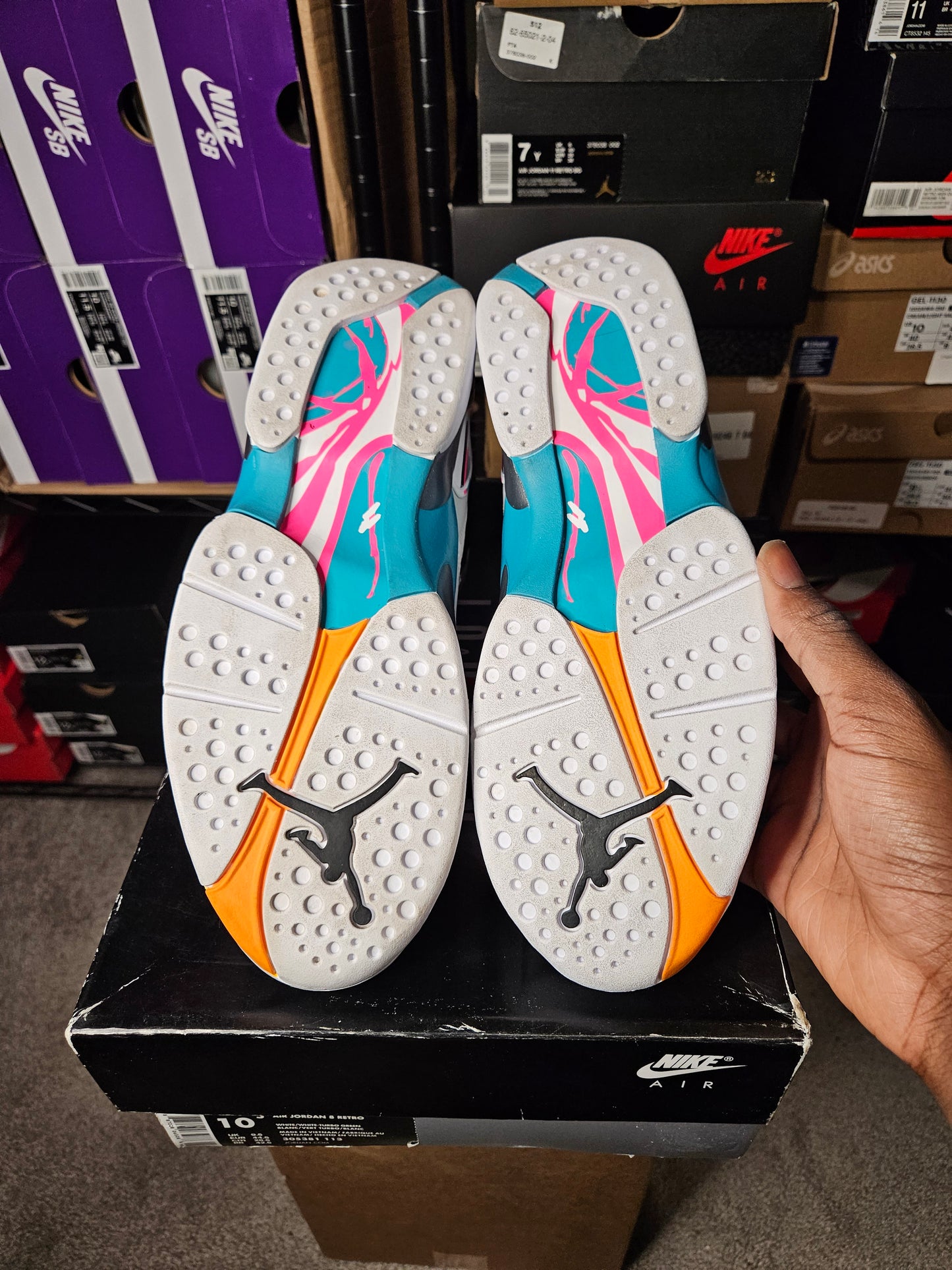 Size 10.5 - AJ 8 Retro South Beach