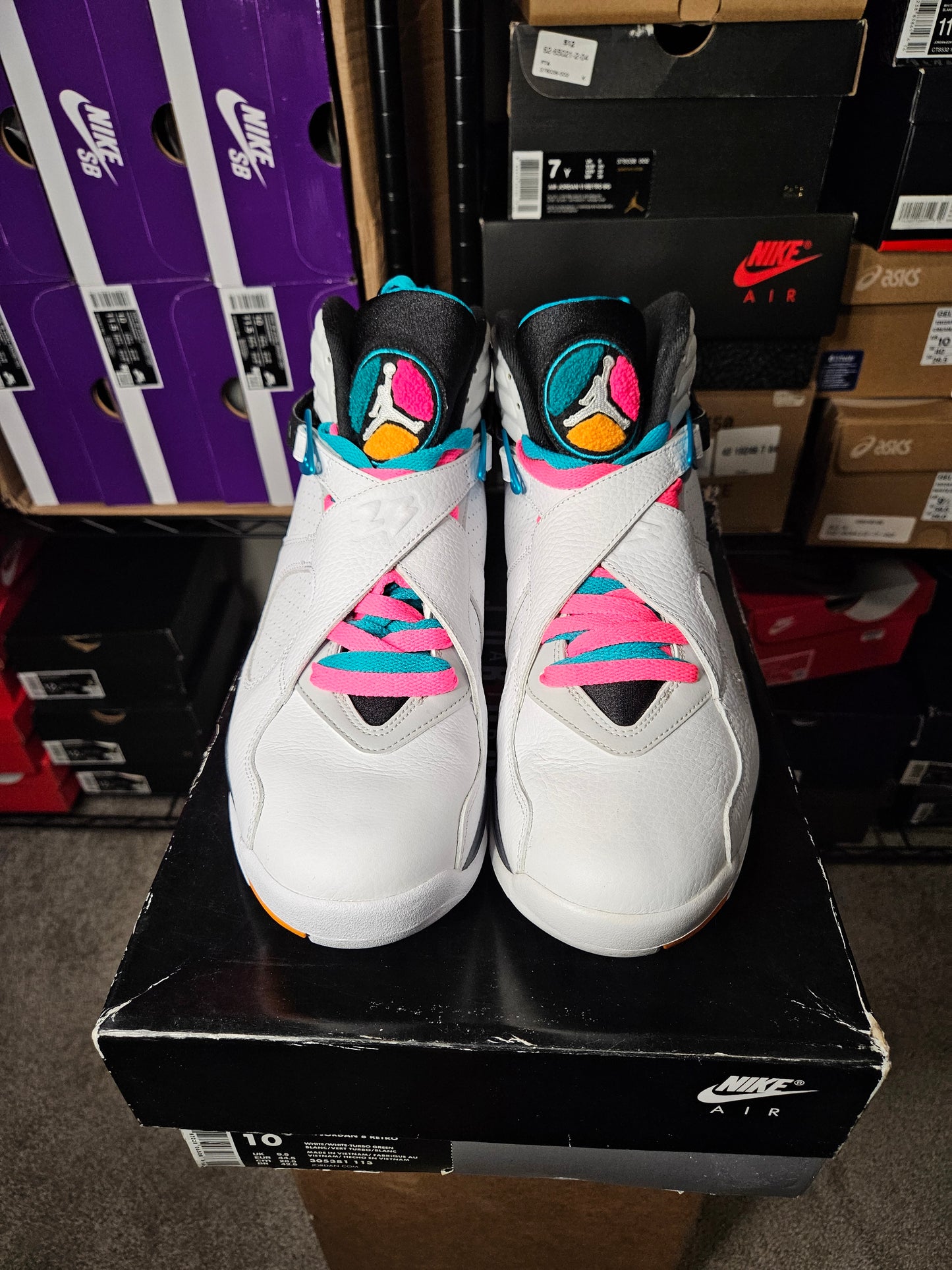 Size 10.5 - AJ 8 Retro South Beach