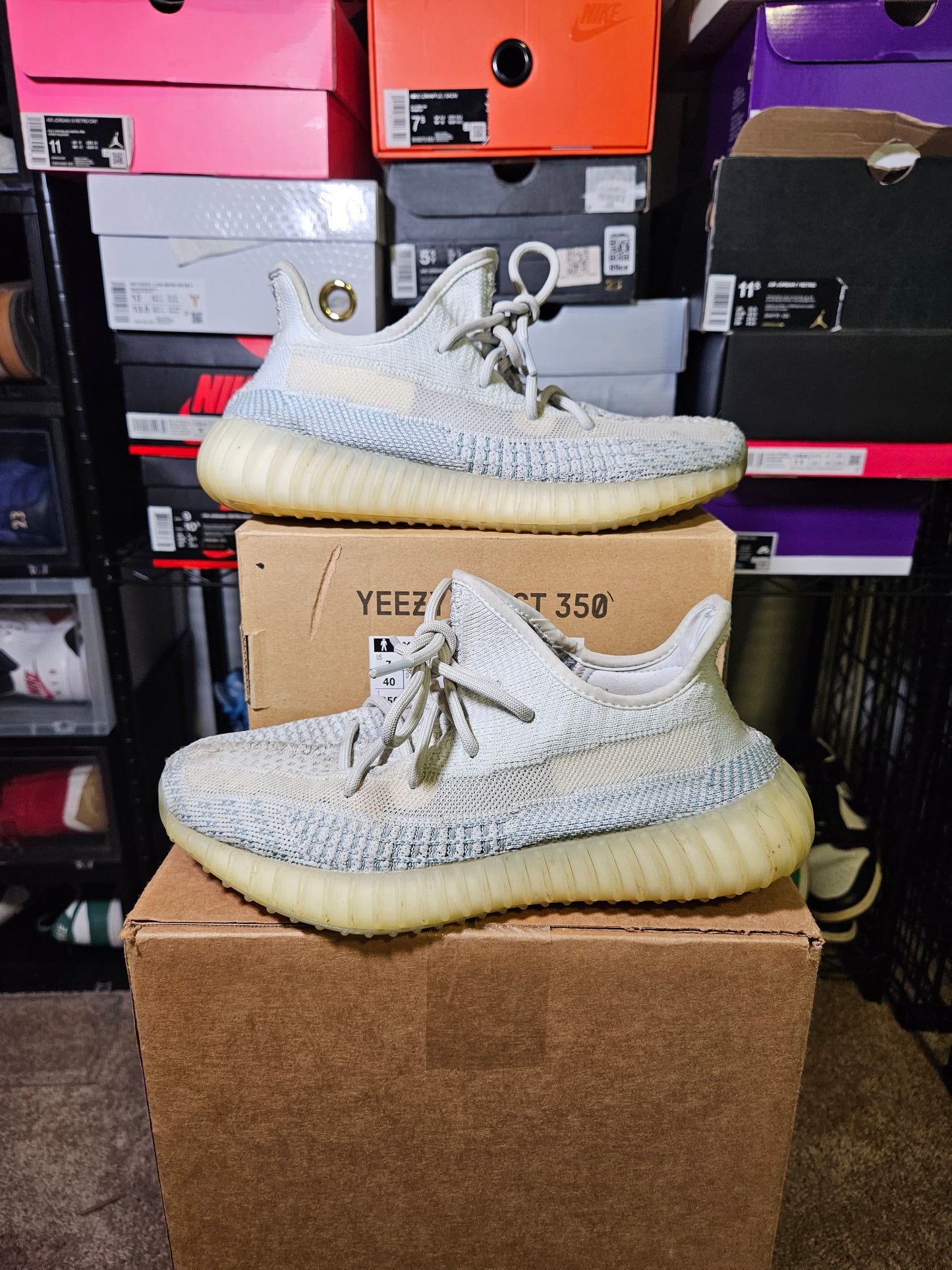 Size 7 - YZY Boost 350 V2 Cloud White Non-Reflective