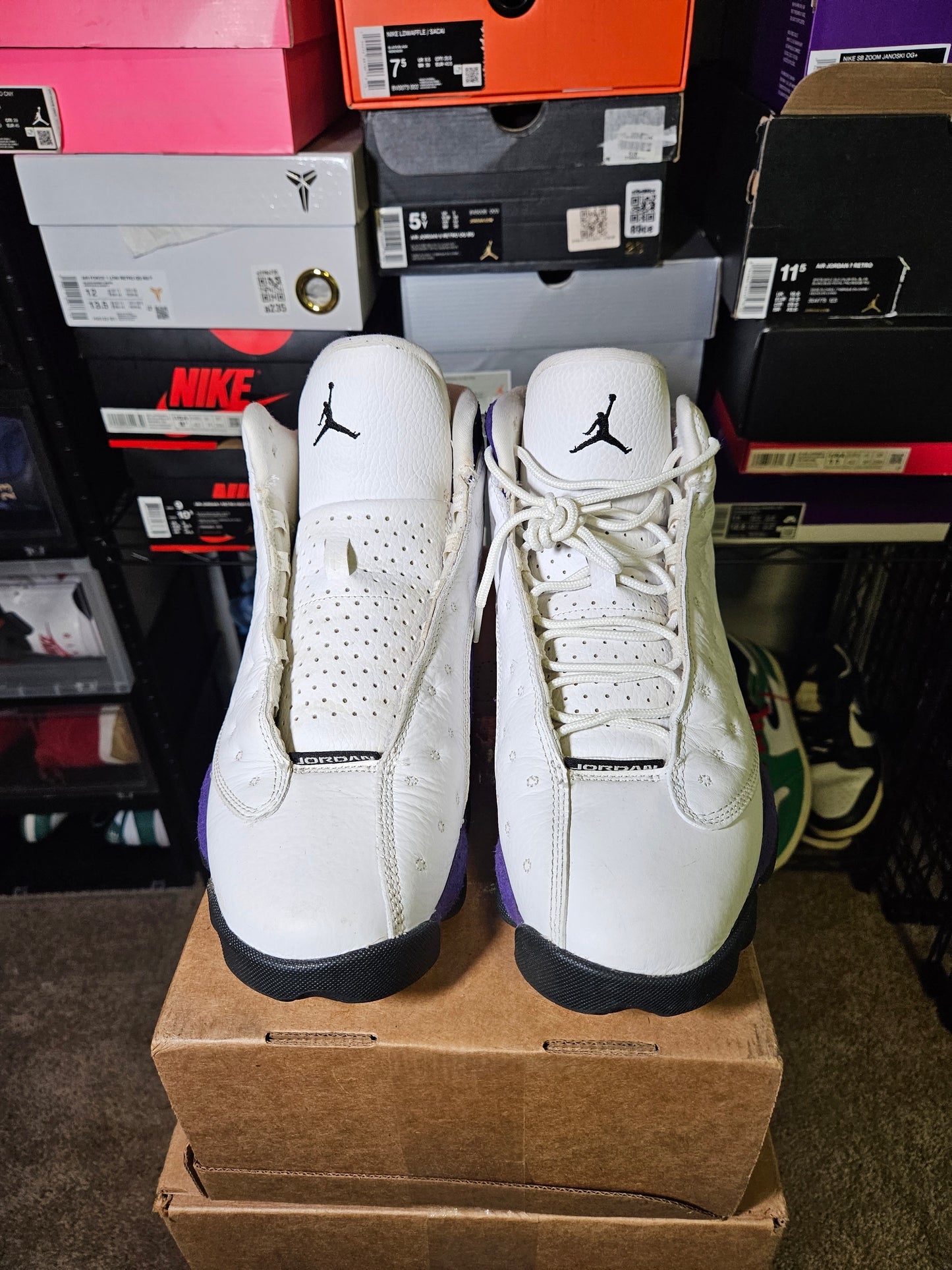 Size 10.5 - AJ 13 Retro Lakers