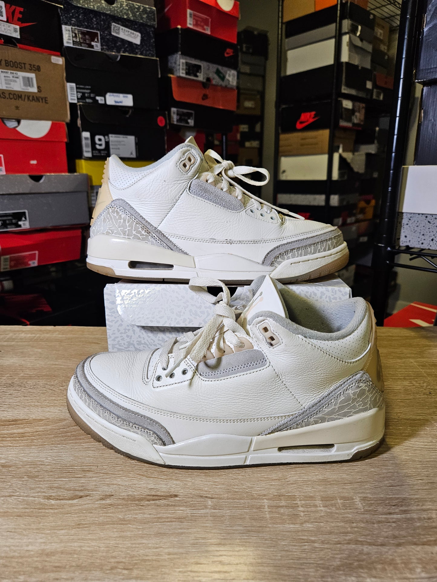 Size 9.5 - AJ 3 Retro SE Craft Ivory