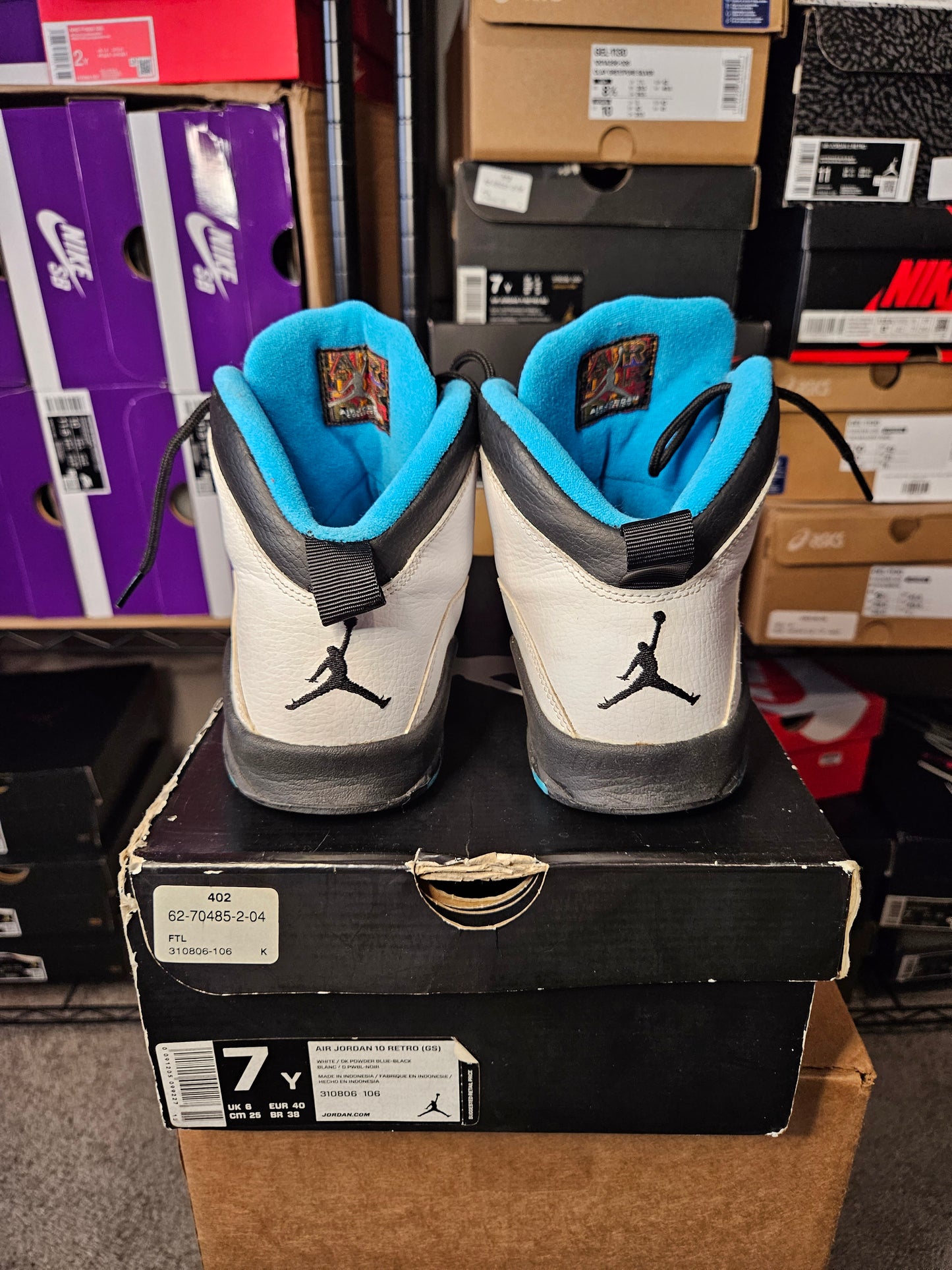 Size 7 - AJ 10 Retro 2014 Powder Blue