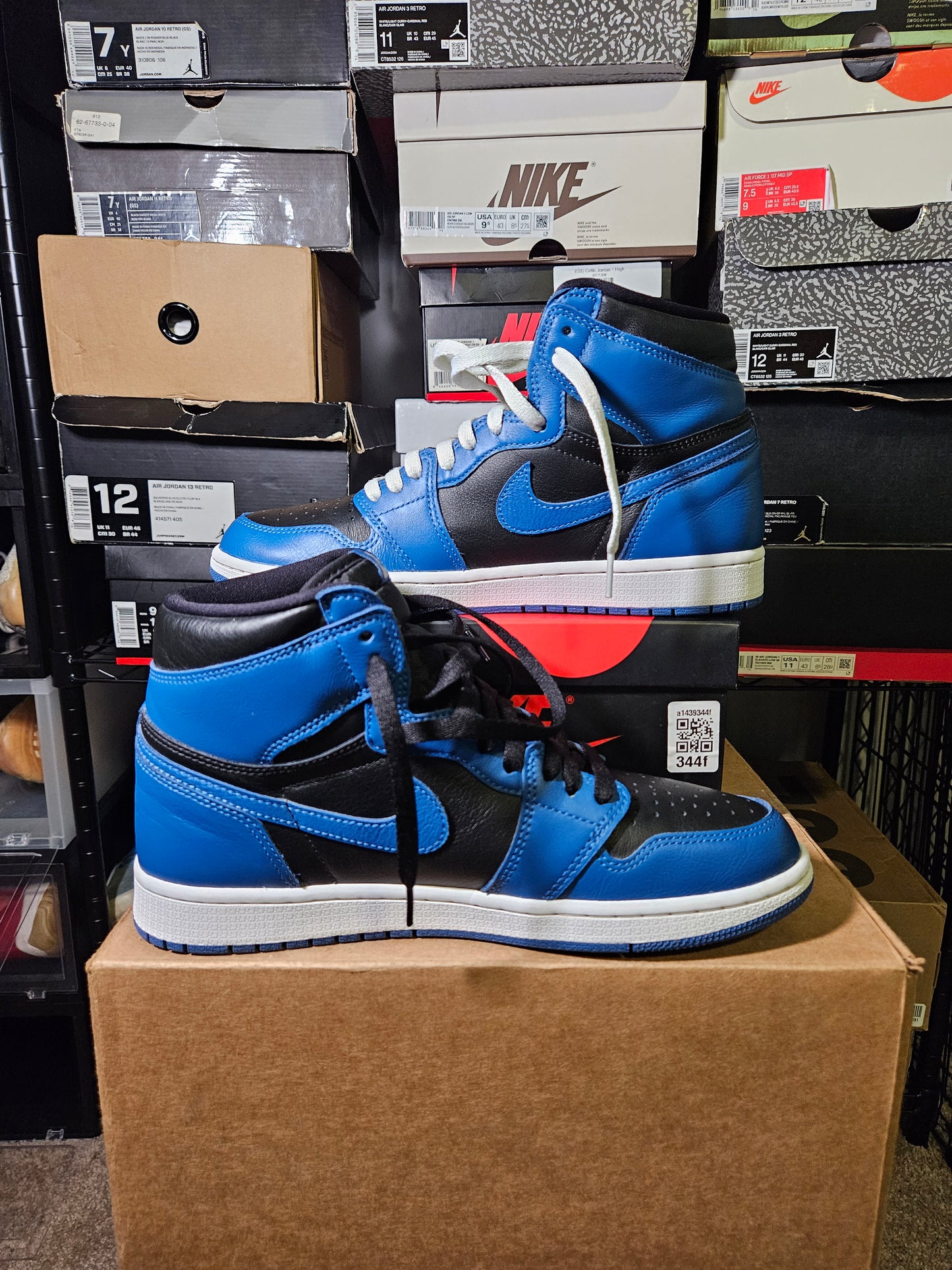 Size 10 - AJ 1 Retro OG High Dark Marina Blue