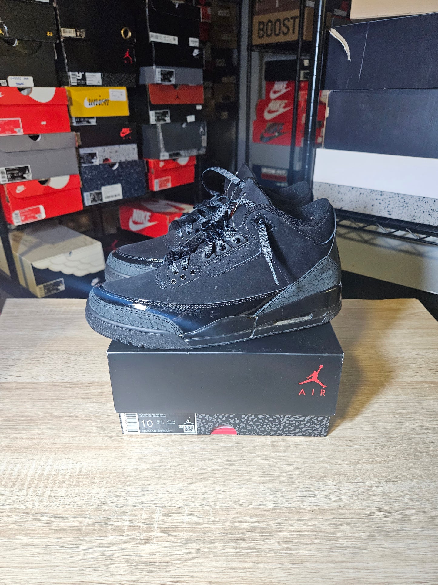 Size 10 - AJ 3 Retro 2025 Black Cat
