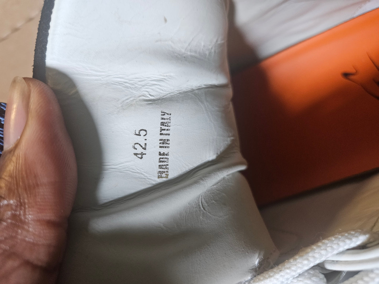 Size 9.5 - Versace Squalo White Imperial