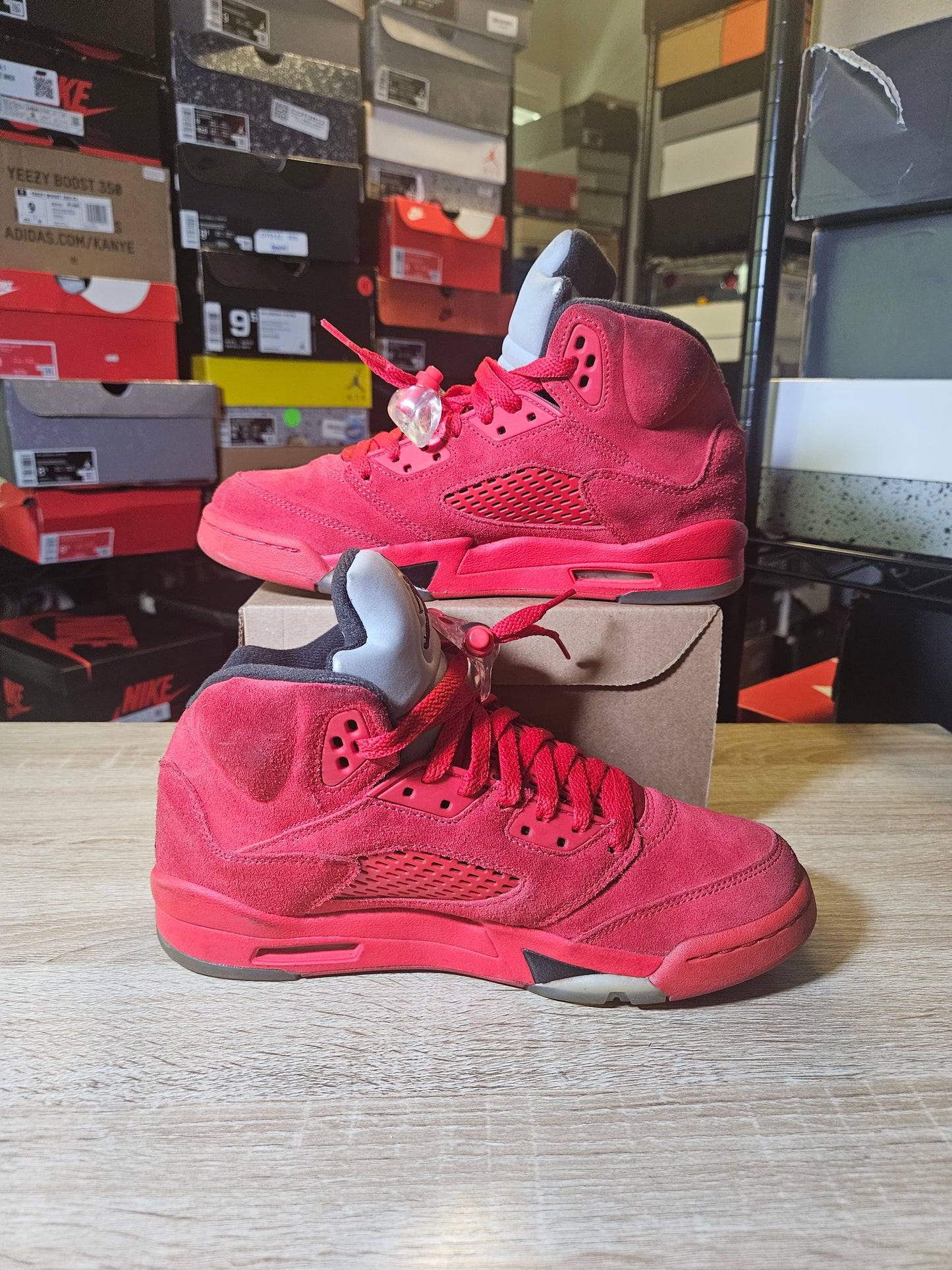 Size 7 - AJ 5 Retro Red Suede