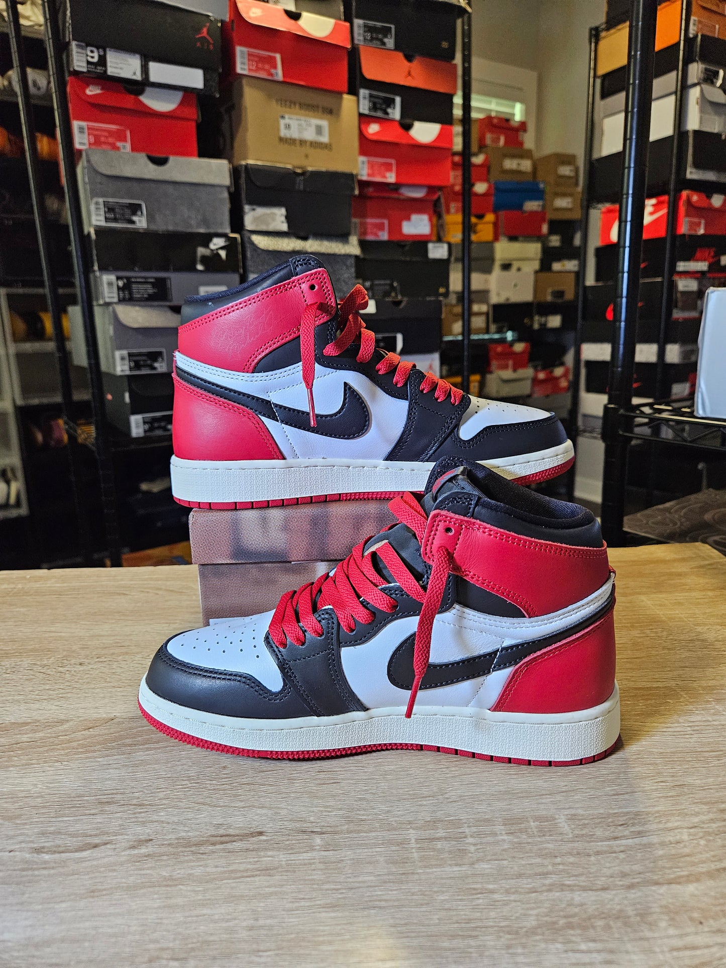 Size 5.5 - AJ 1 Retro OG High Black Toe Reimagined