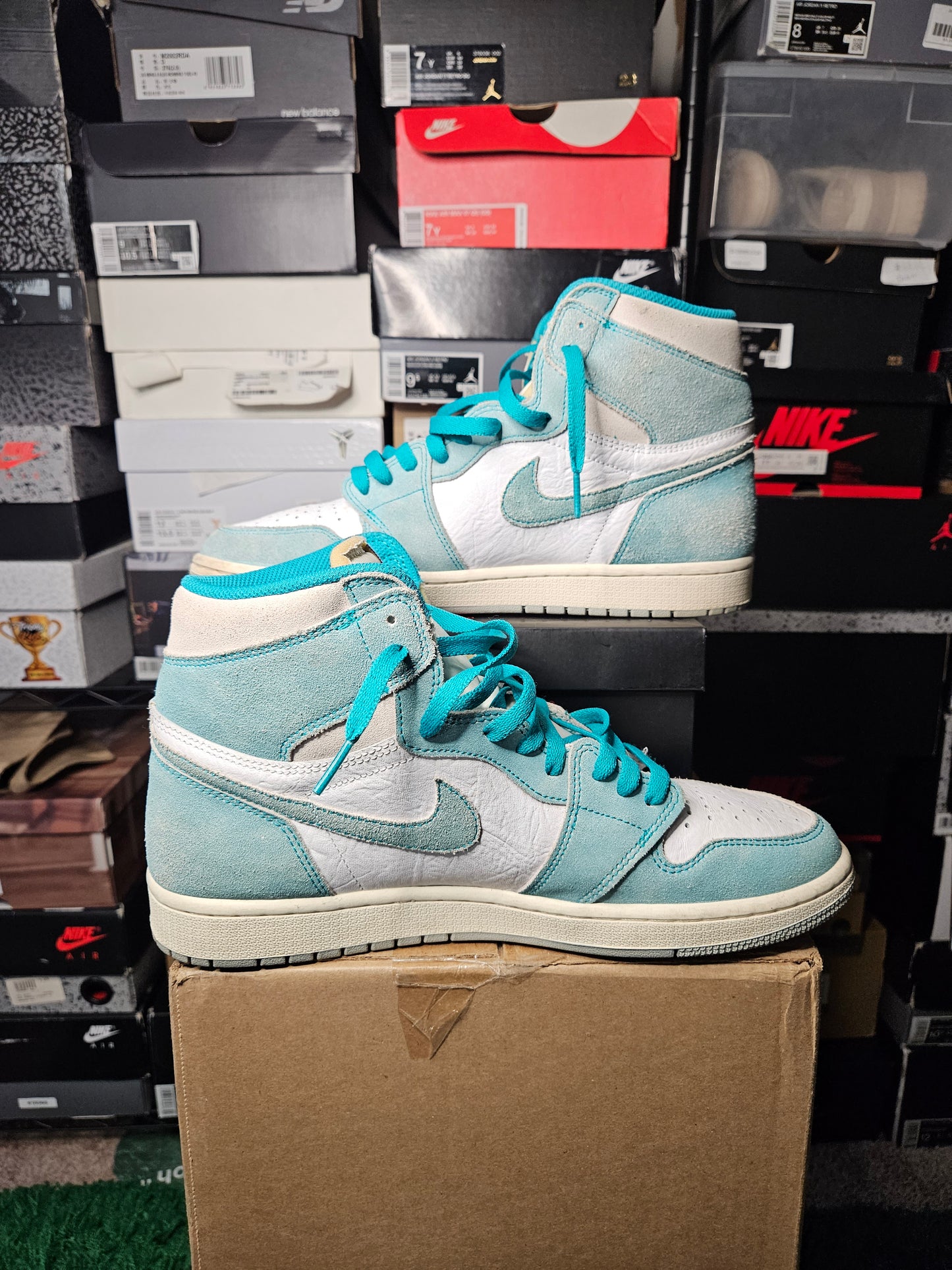 Size 11 - AJ 1 Retro OG High Turbo Green