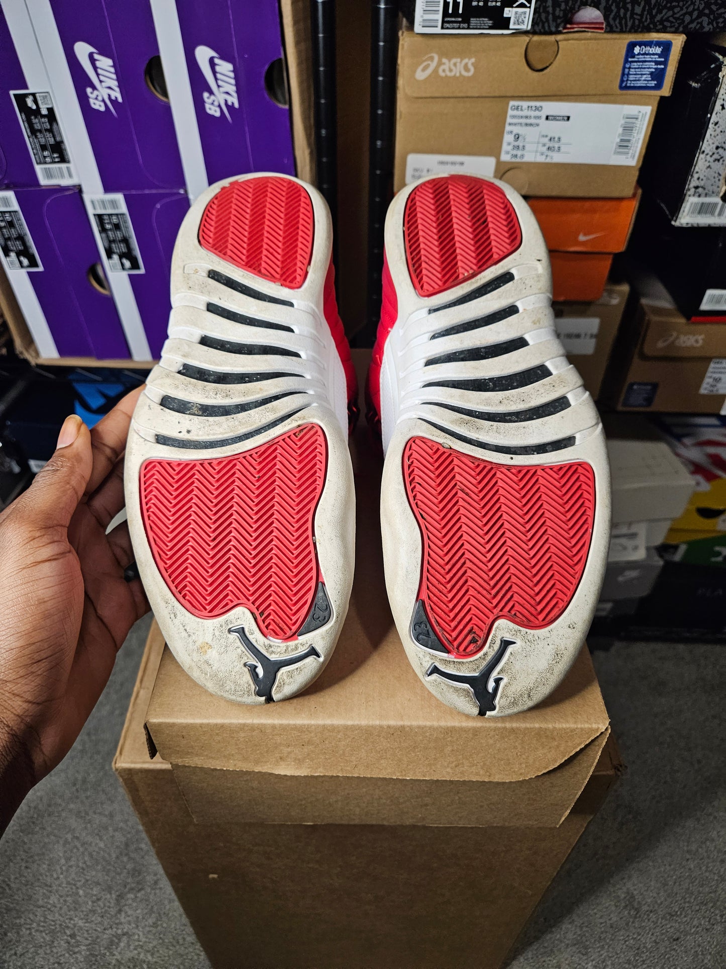 Size 10.5 - AJ 12 Retro Gym Red