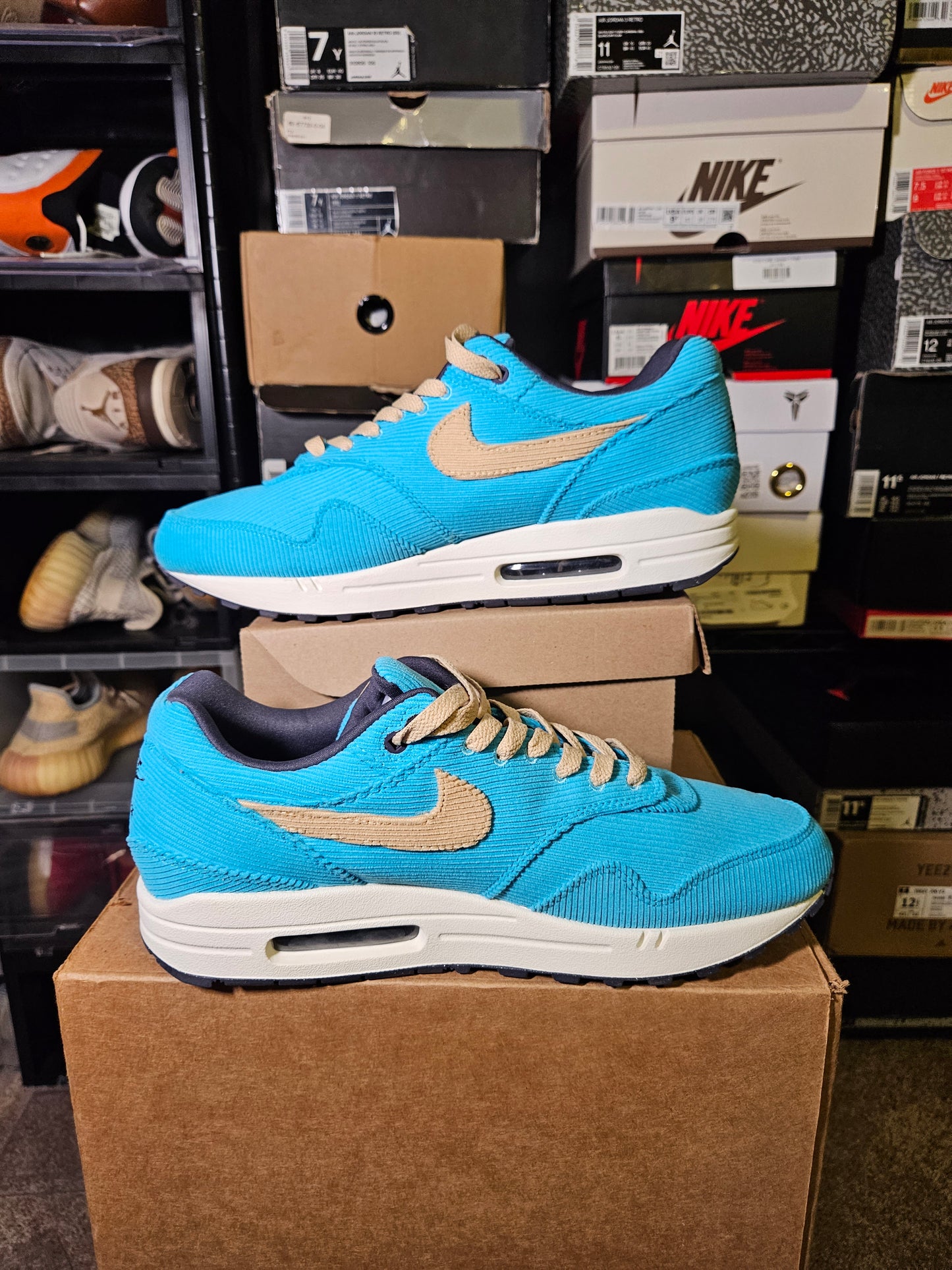 Size 12 - Air Max 1 Premium Baltic Blue Corduroy
