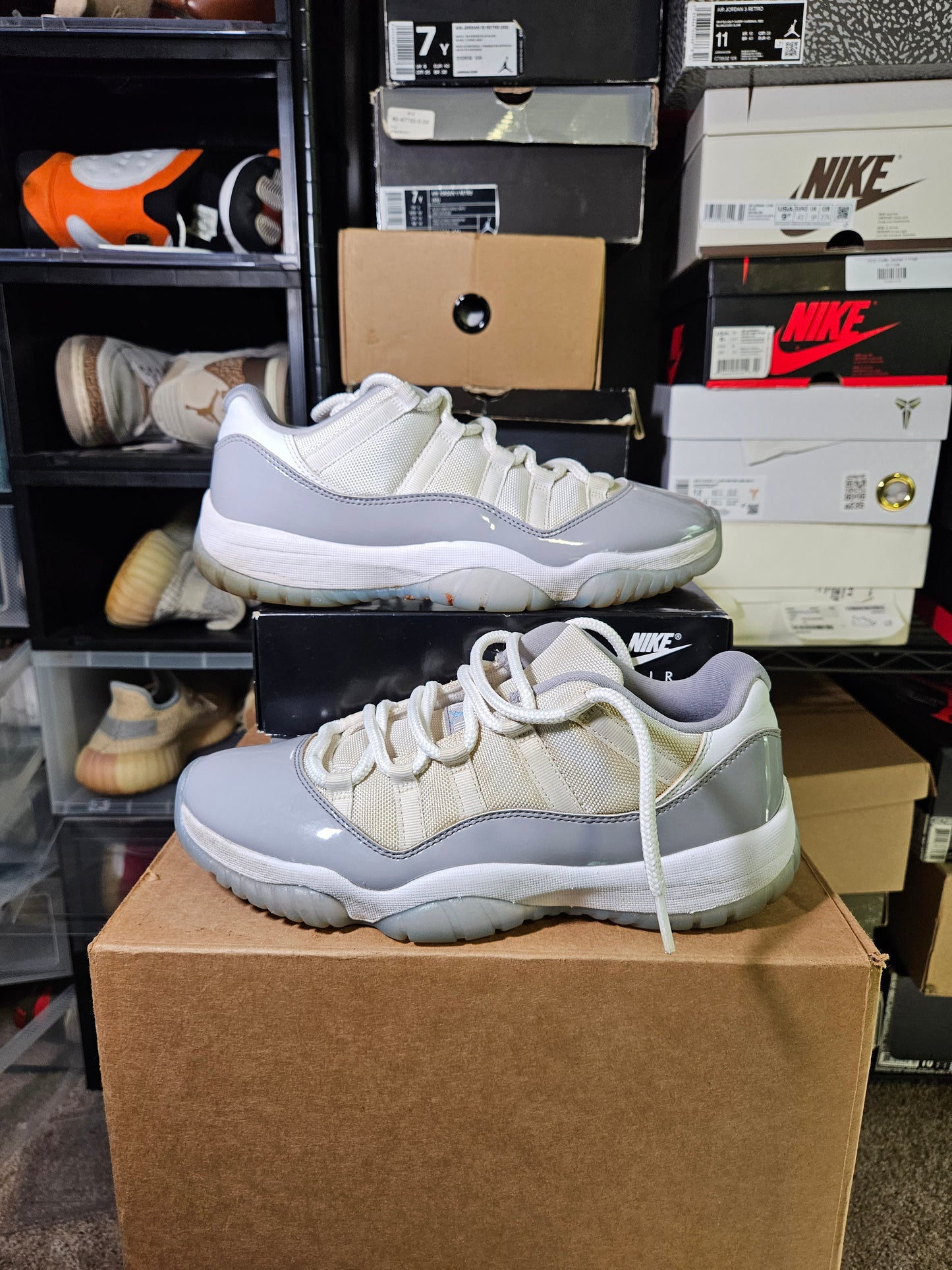 Size 9.5 - AJ 11 Retro Low Cement Grey