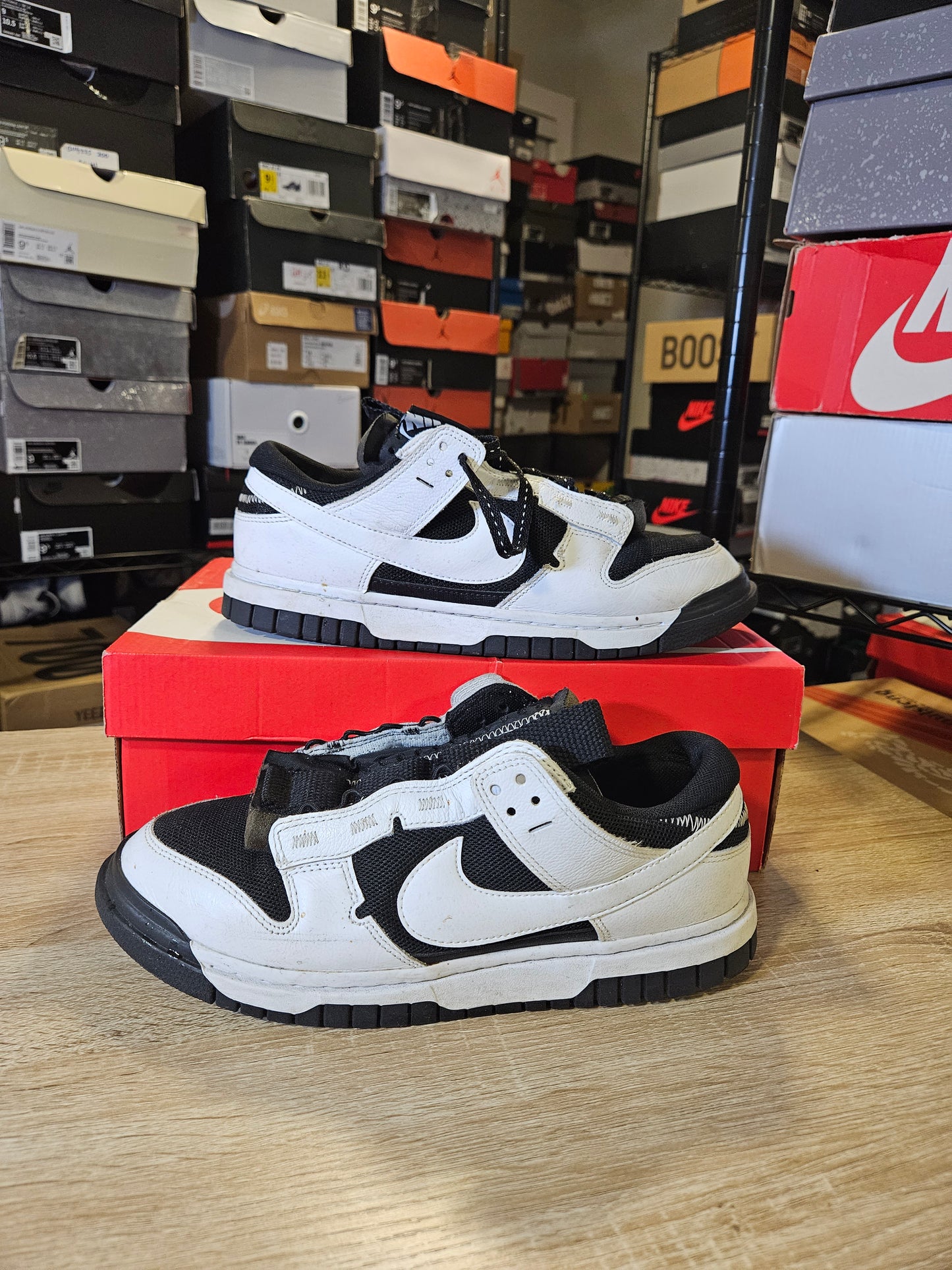 Size 9 - Air Dunk Jumbo Reverse Panda