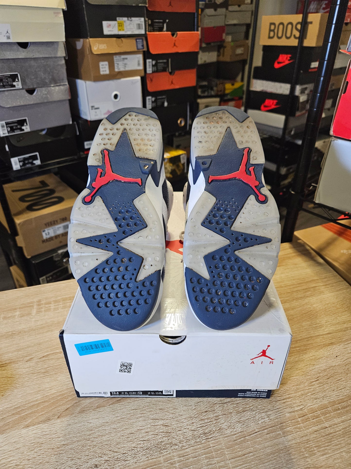 Size 10.5 - AJ 6 Retro 2024 Olympic