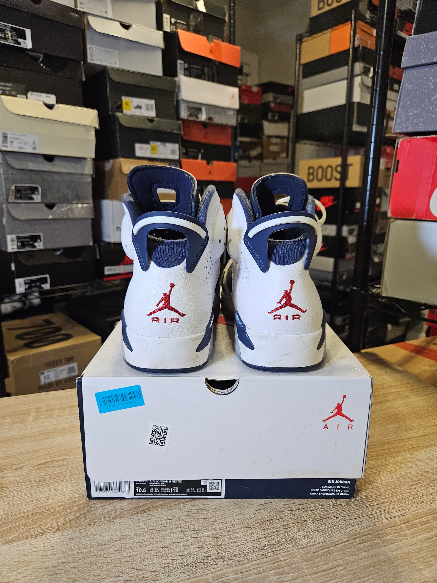 Size 10.5 - AJ 6 Retro 2024 Olympic
