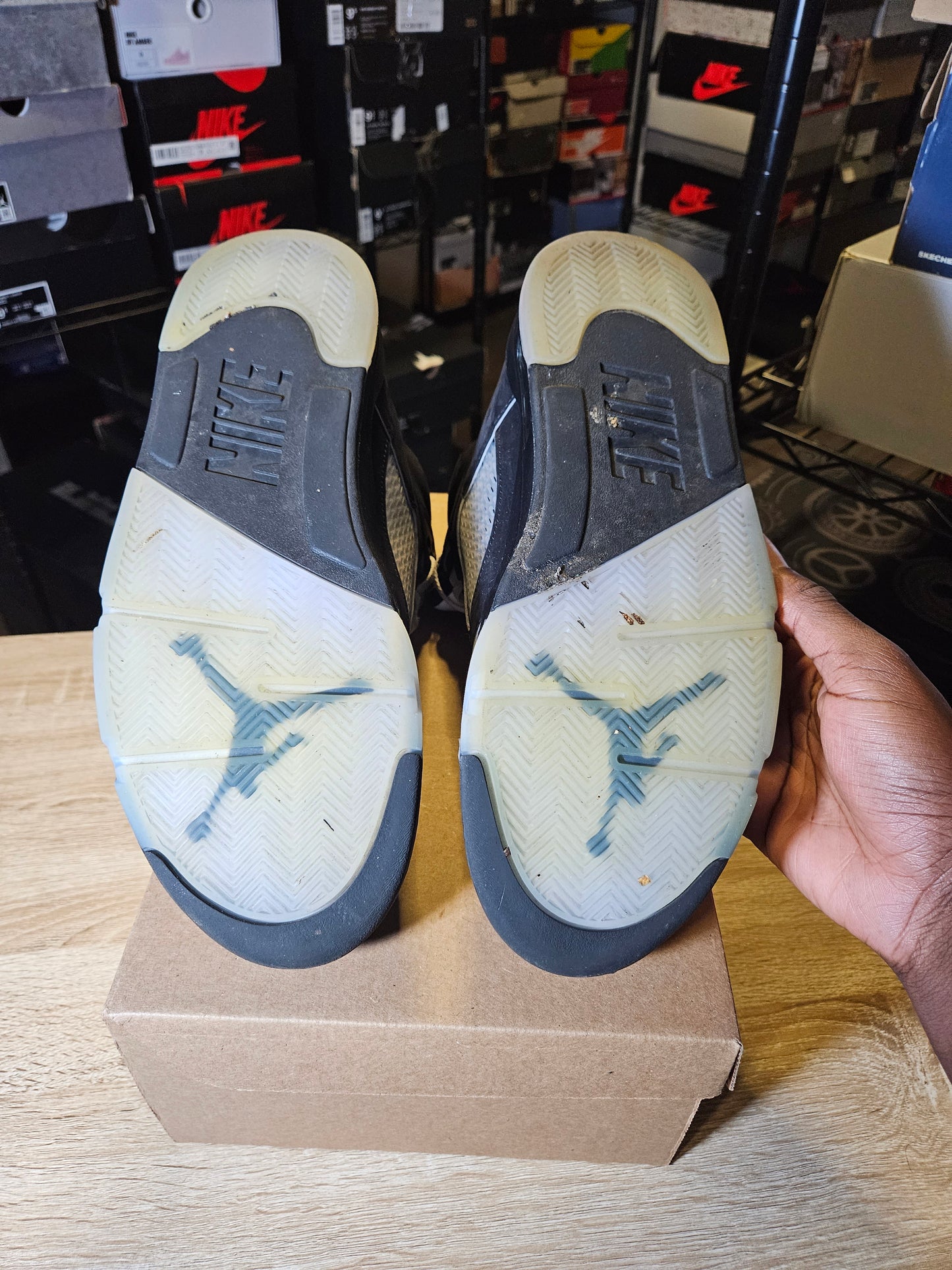 Size 11 - AJ 5 Retro OG Black Metallic Reimagined