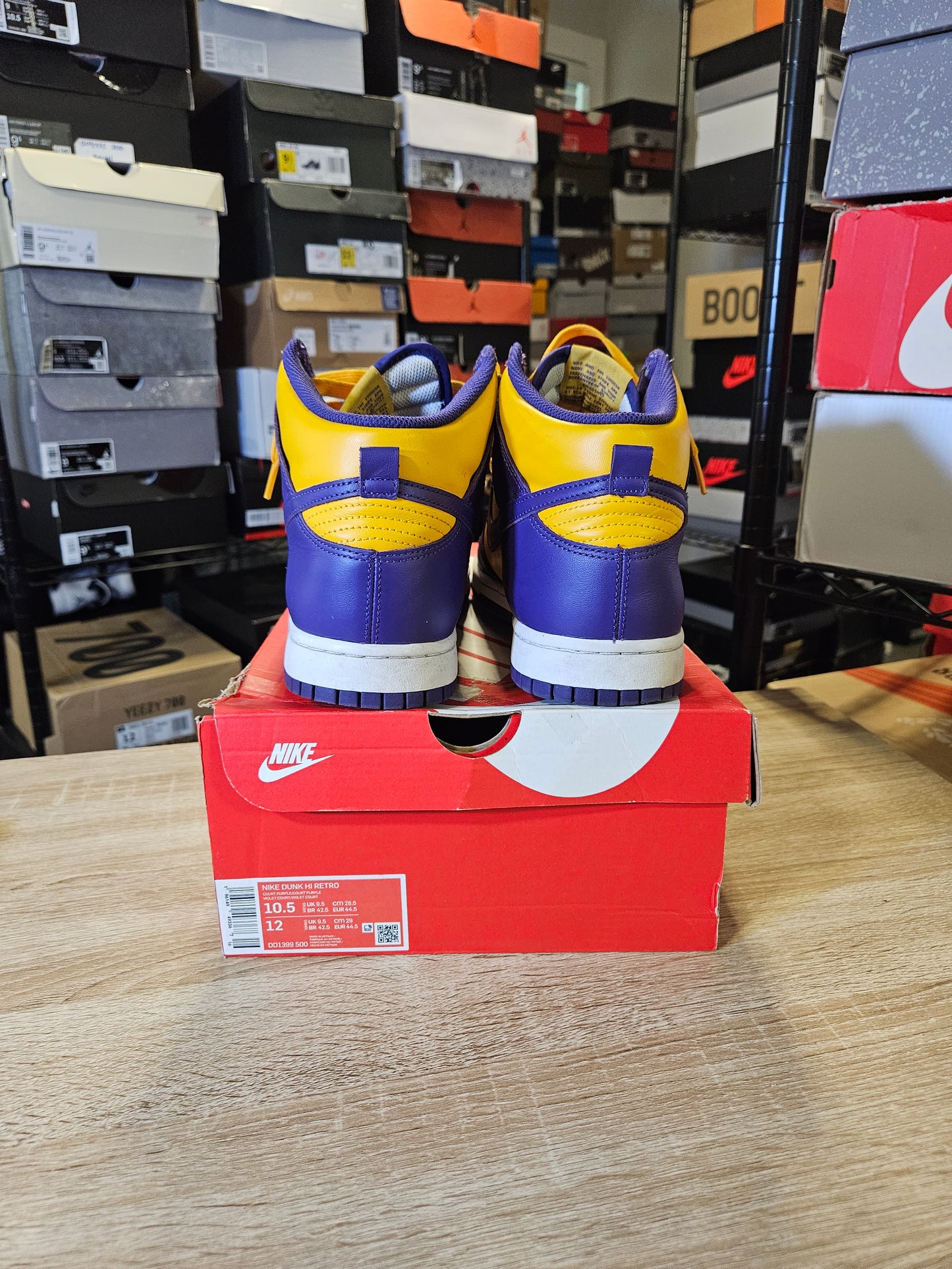 Size 10.5 - Dunk High Lakers