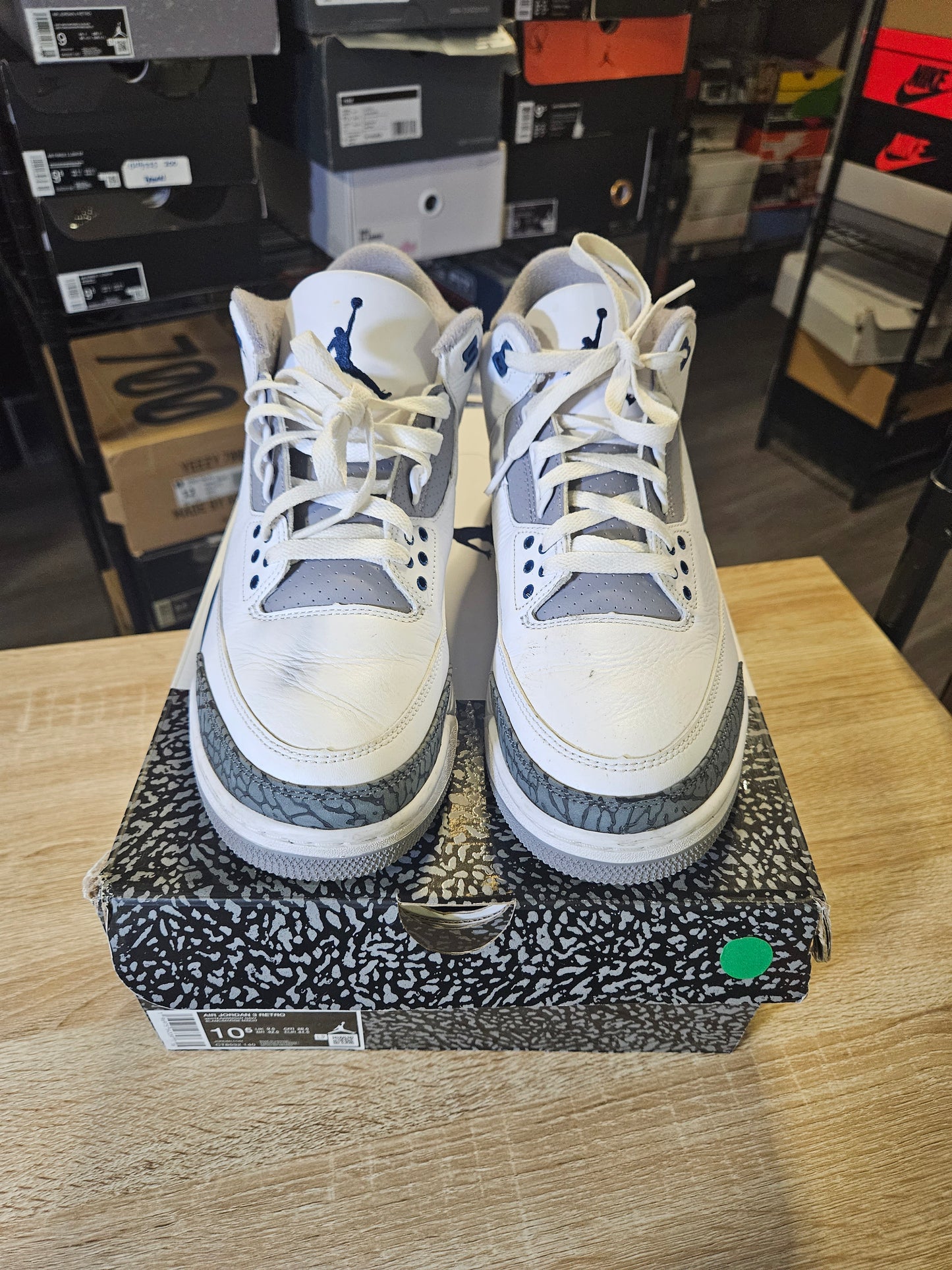 Size 10.5 - AJ 3 Retro Midnight Navy