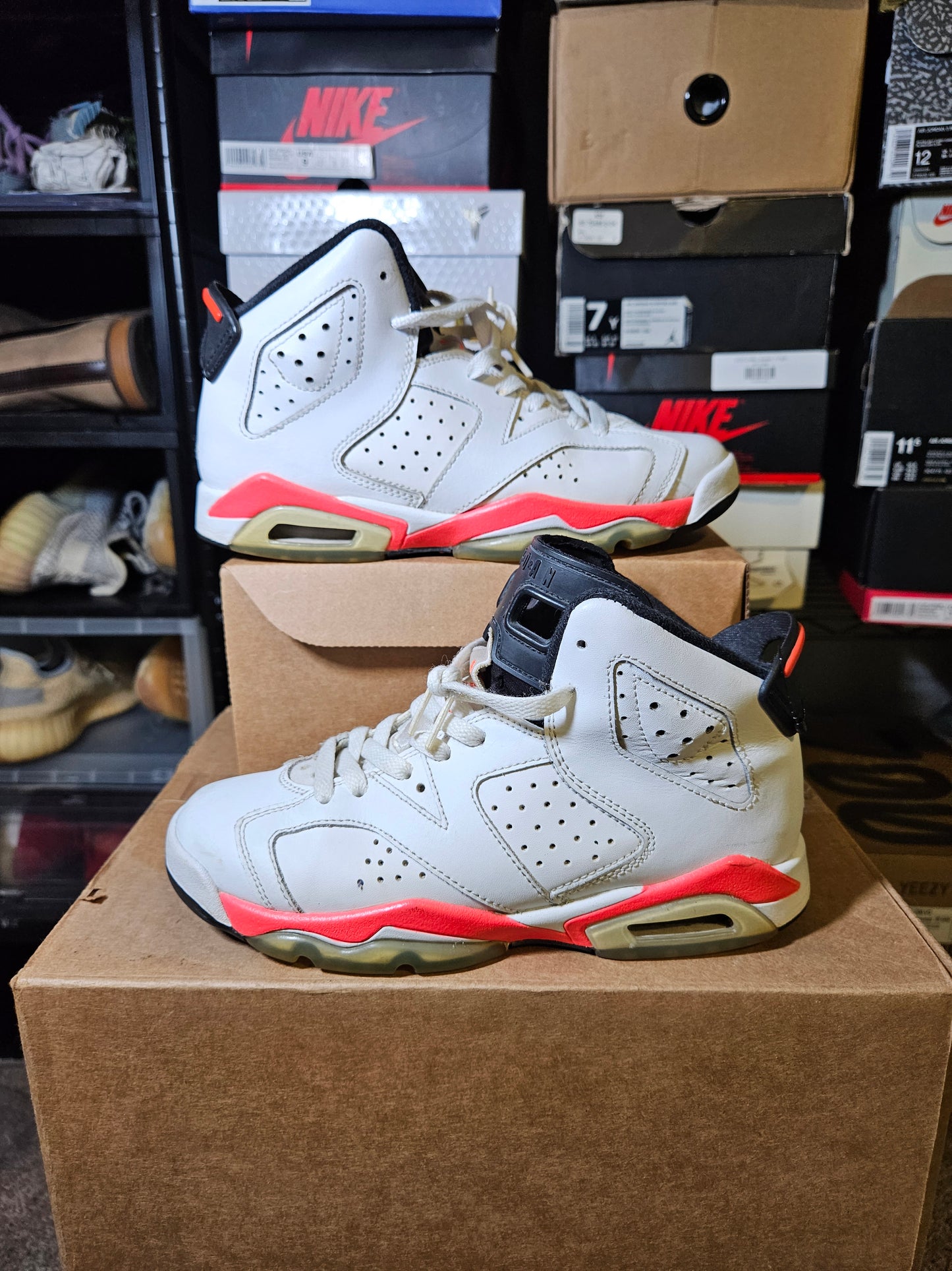 Size 4.5 - AJ 6 Retro 2014 White Infrared
