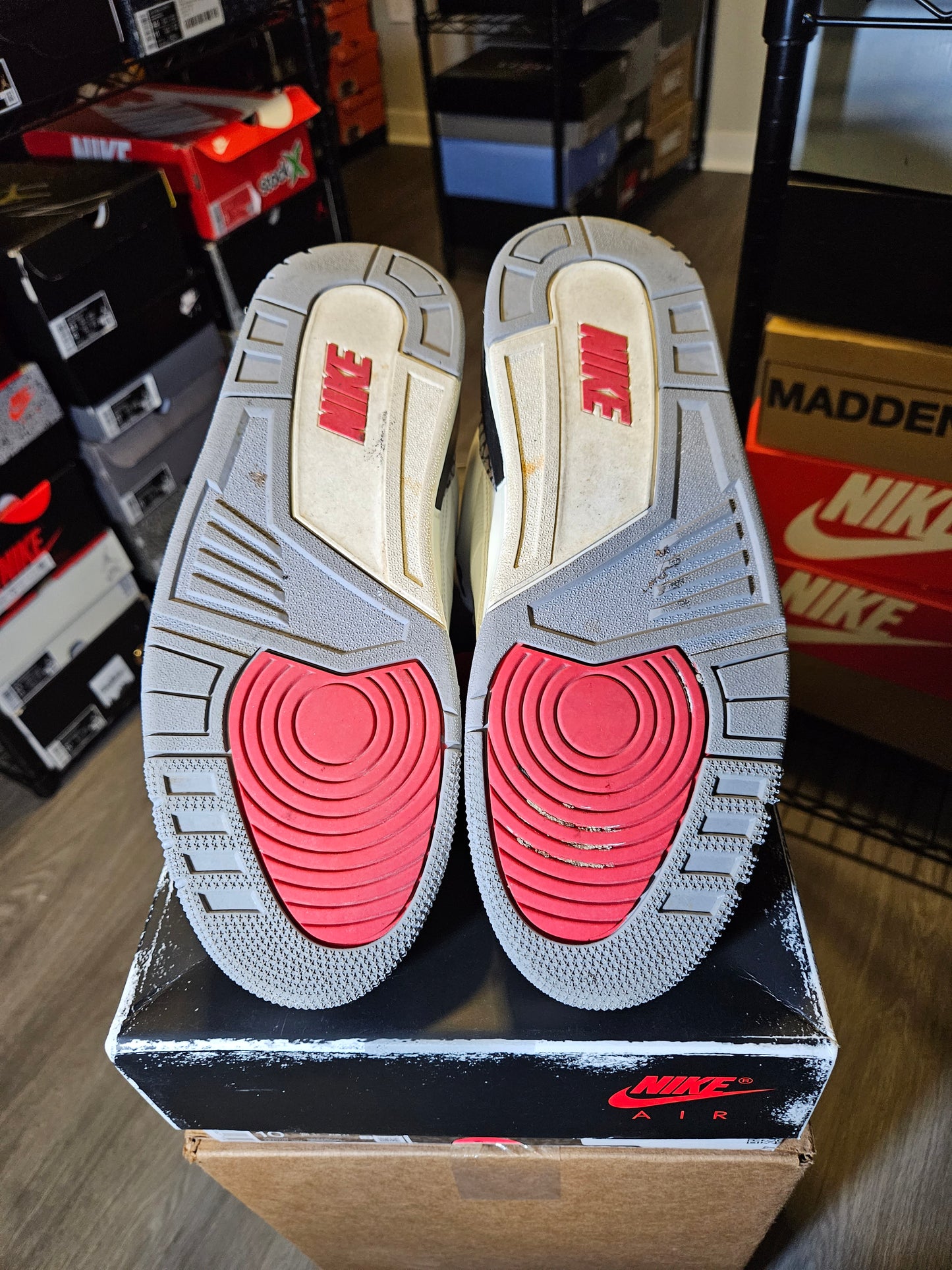Size 10 - AJ 3 Retro Mid White Cement Reimagined
