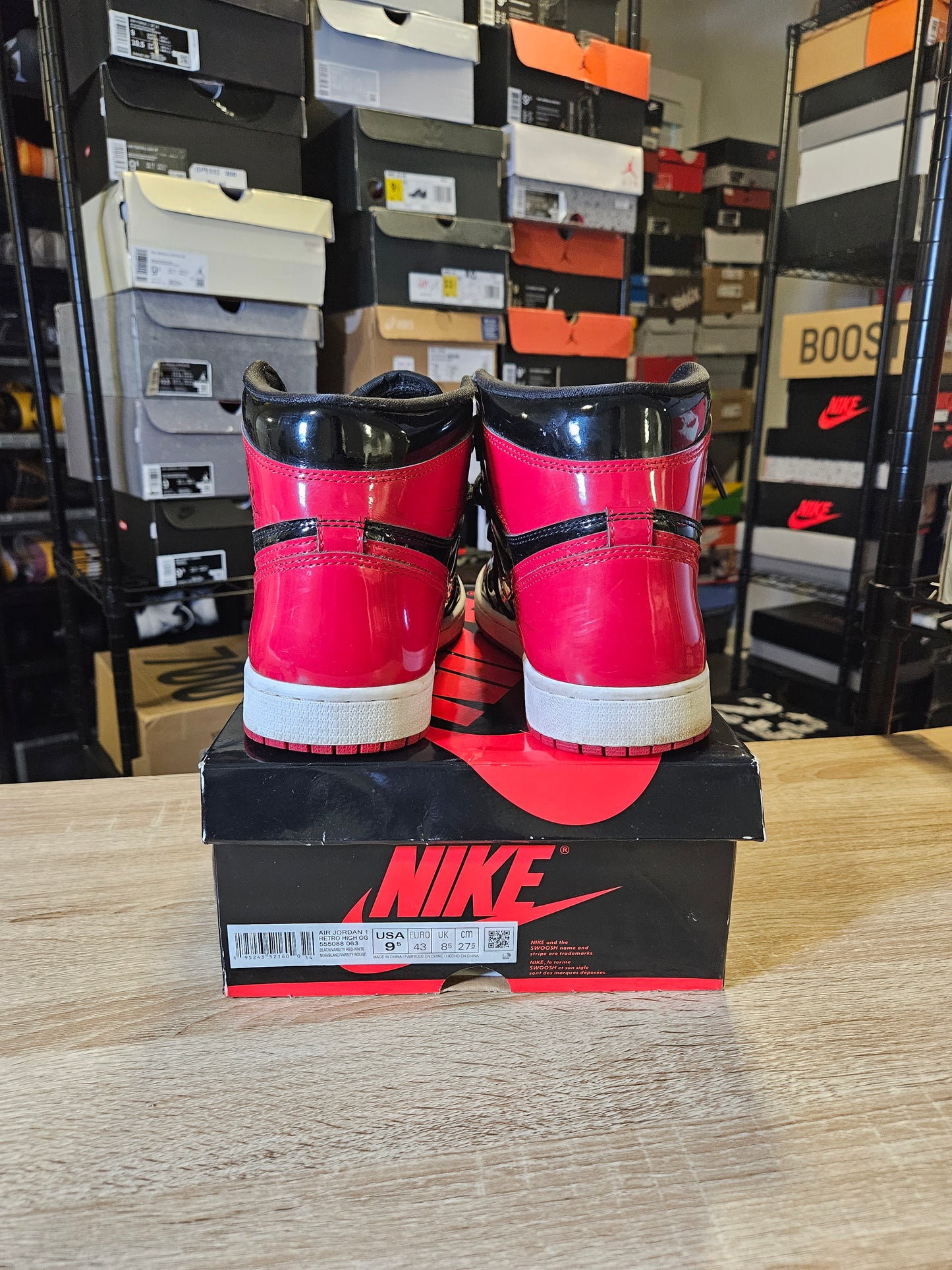Size 9.5 - AJ 1 Retro OG High Patent Bred
