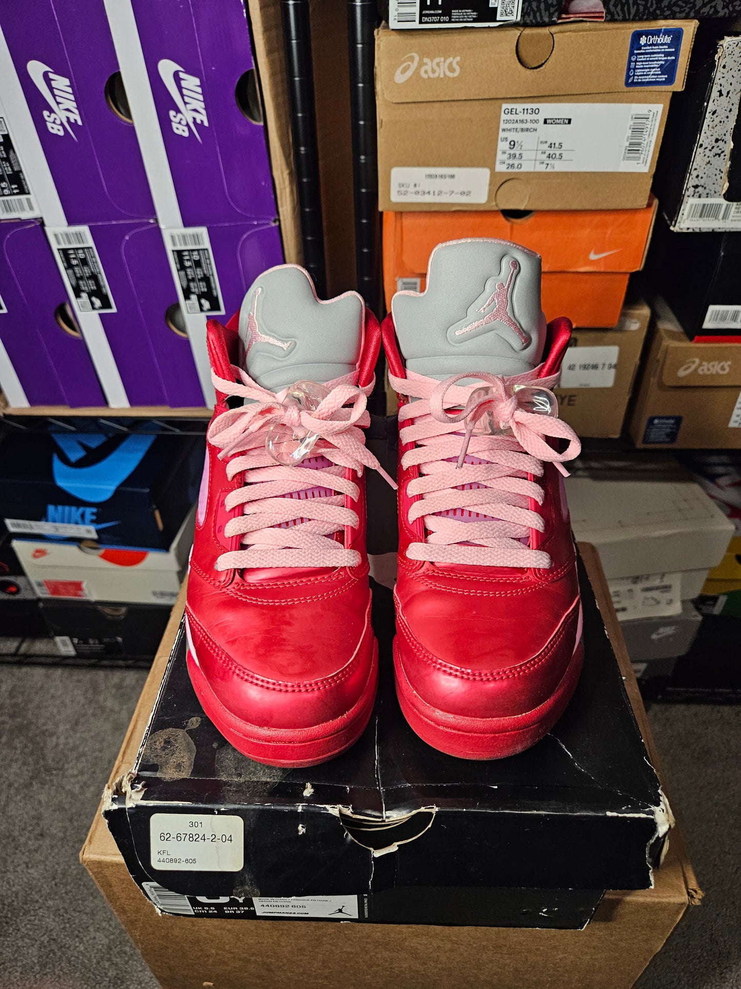Size 6 - AJ 5 Retro 2013 Valentines Day