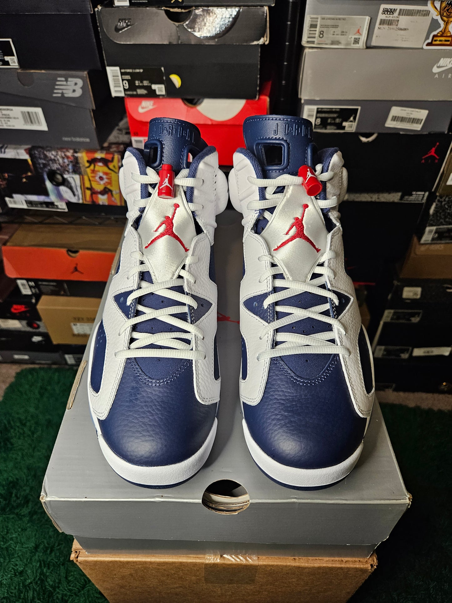 Size 10.5 - AJ 6 Retro 2024 Olympic
