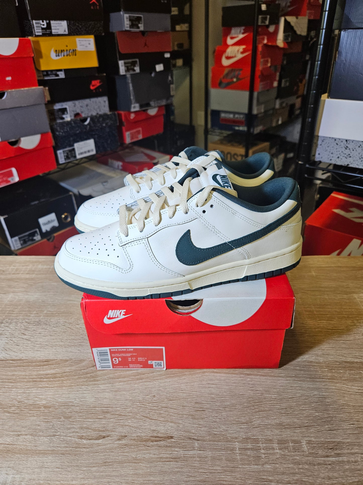 Size 9.5 - Nike Dunk Low Athletic Department - Deep Jungle