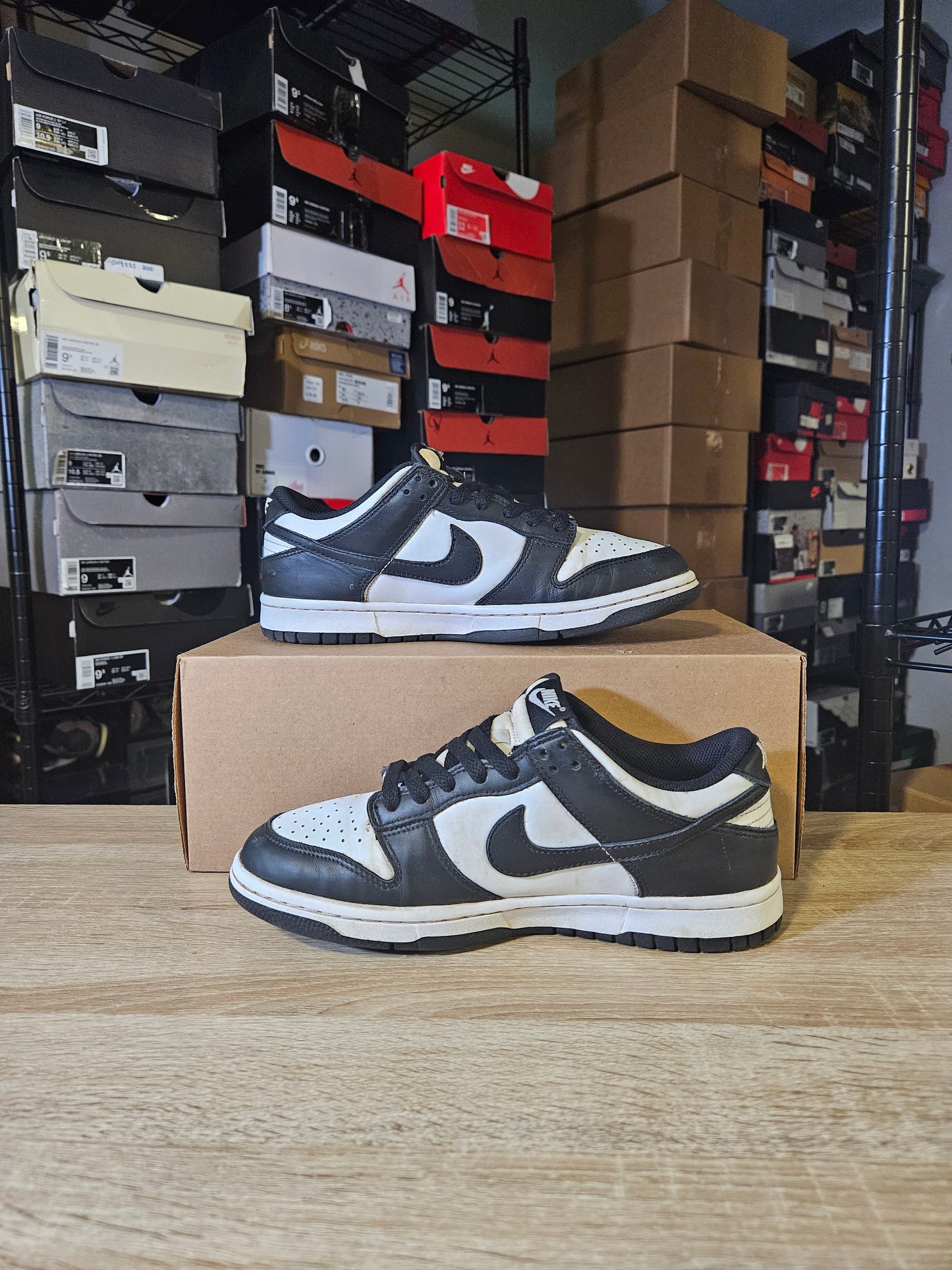 Size 7 - Dunk Low Black White
