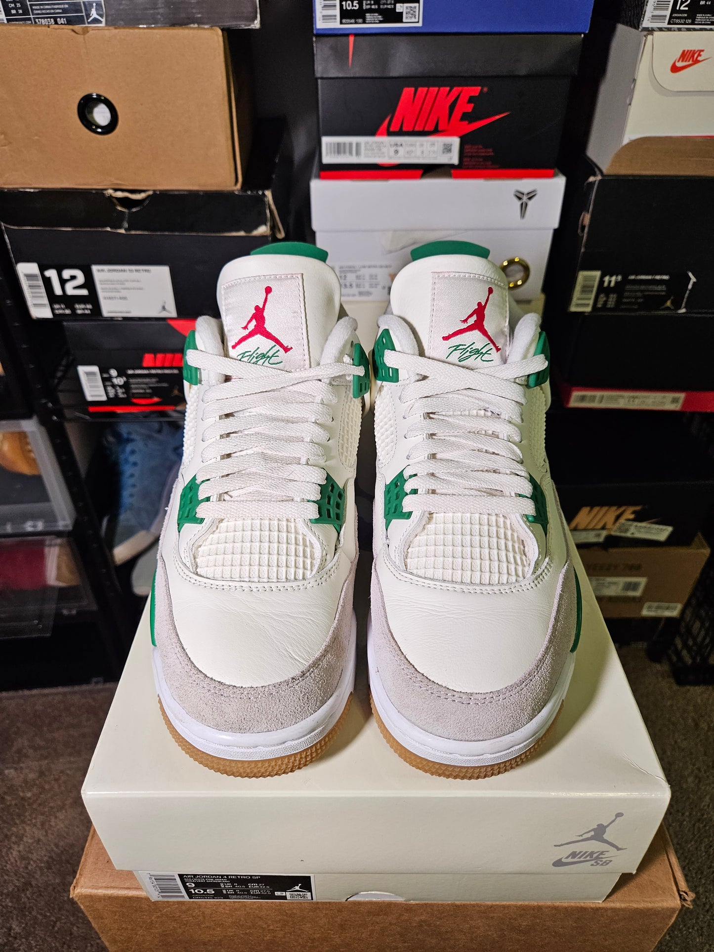 Size 9 - AJ 4 Retro SP x Nike SB Mid Pine Green