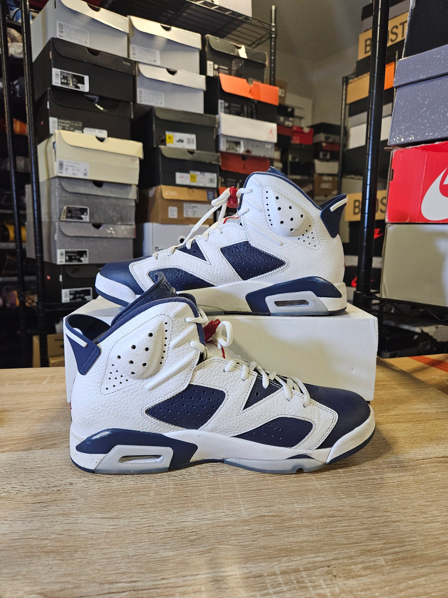 Size 10.5 - AJ 6 Retro 2024 Olympic